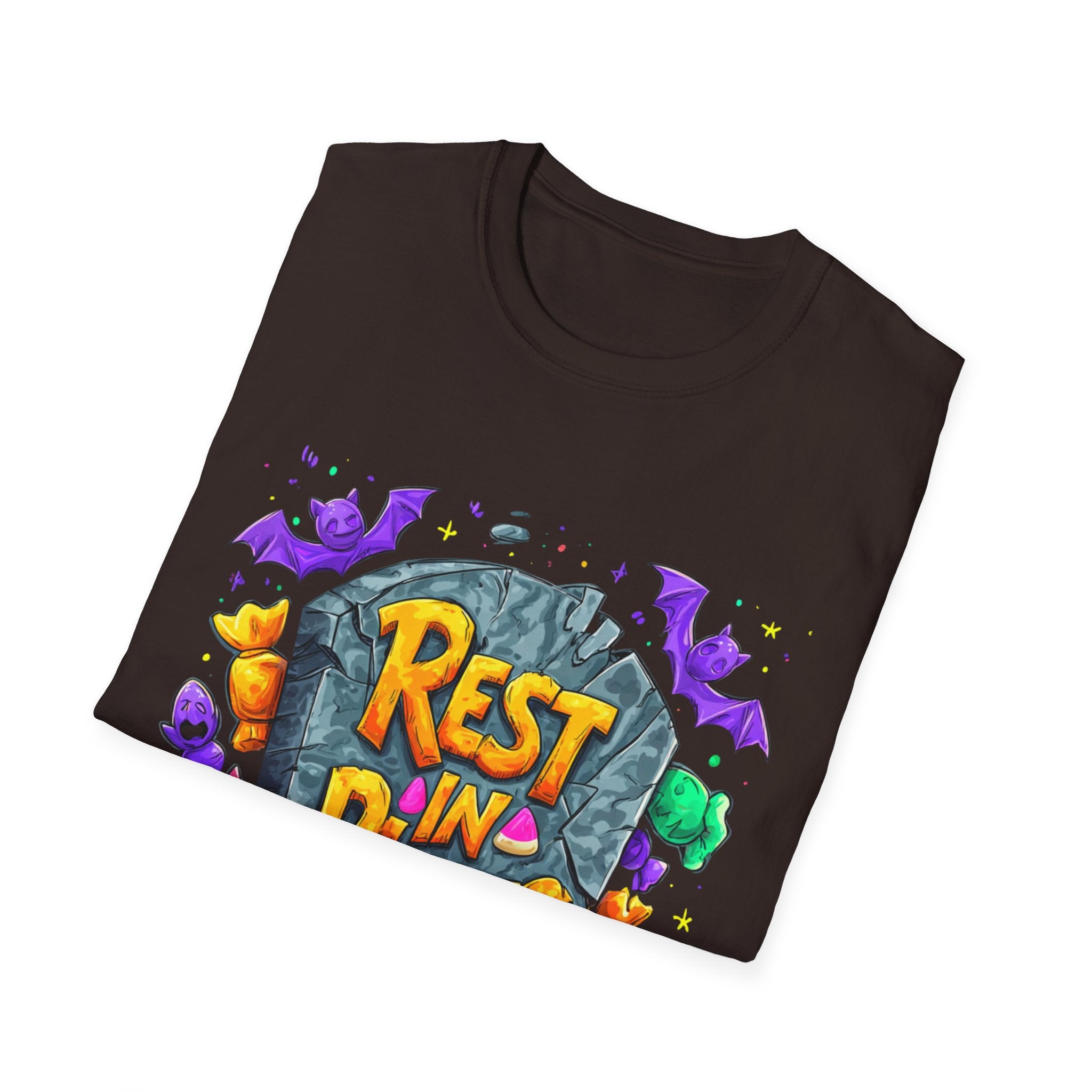 Rest in Pieces T-Shirt – Funny Halloween Graphic Tee | Unisex Cotton Softstyle Shirt