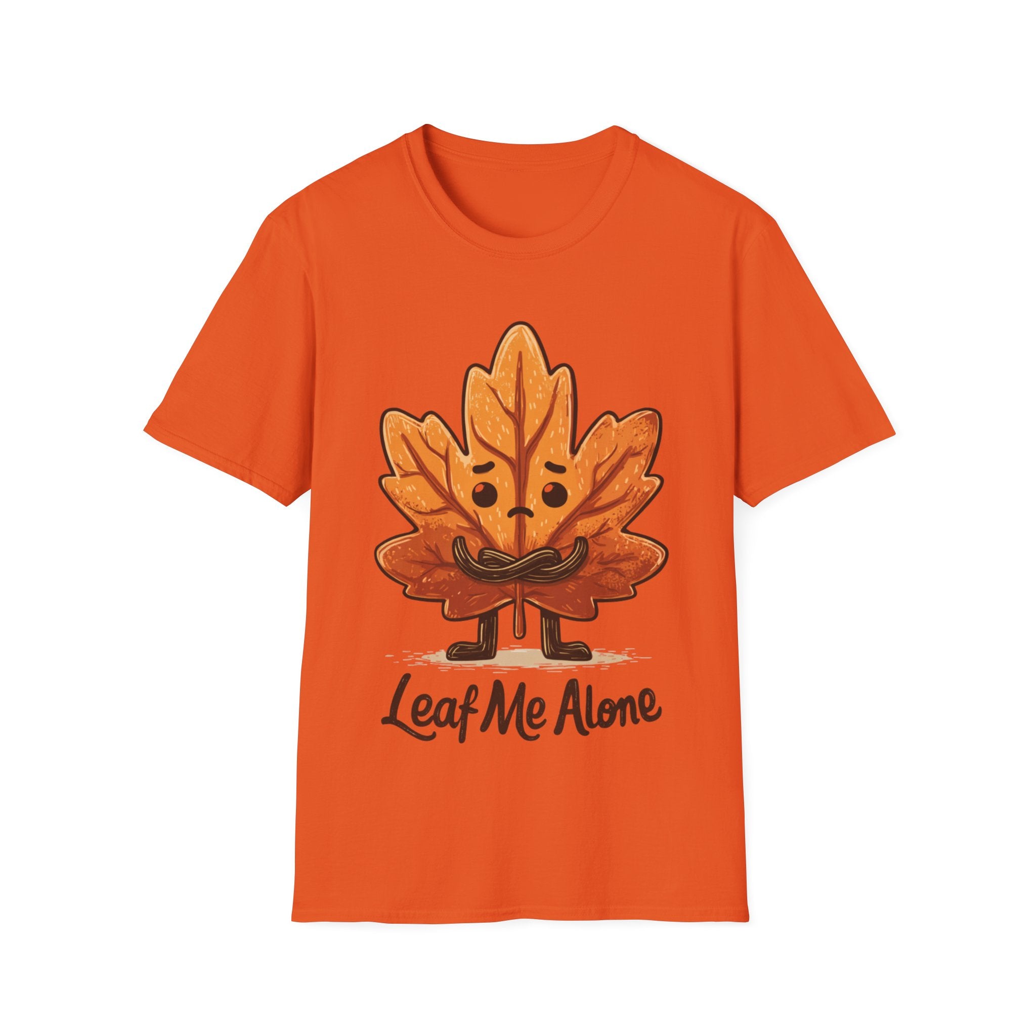 Leaf Me Alone Shirt | Funny Fall T-Shirt | Autumn Pun Graphic Tee | Cozy Pumpkin Season Unisex Top | Gift for Her or Him