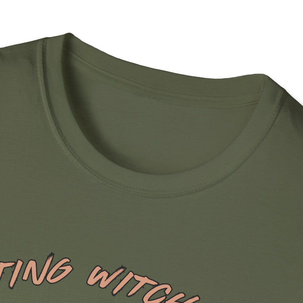 Resting Witch Face T-Shirt – Funny Halloween Graphic Tee for Women & Men | Unisex Cotton Shirt Softstyle T-Shirt