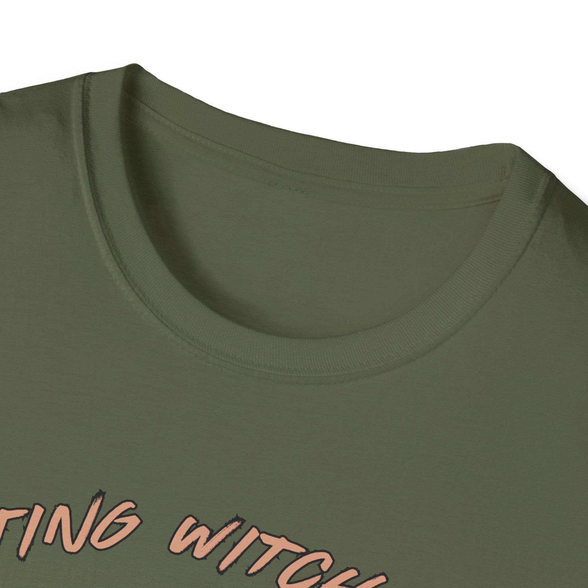Resting Witch Face T-Shirt – Funny Halloween Graphic Tee for Women & Men | Unisex Cotton Shirt Softstyle T-Shirt