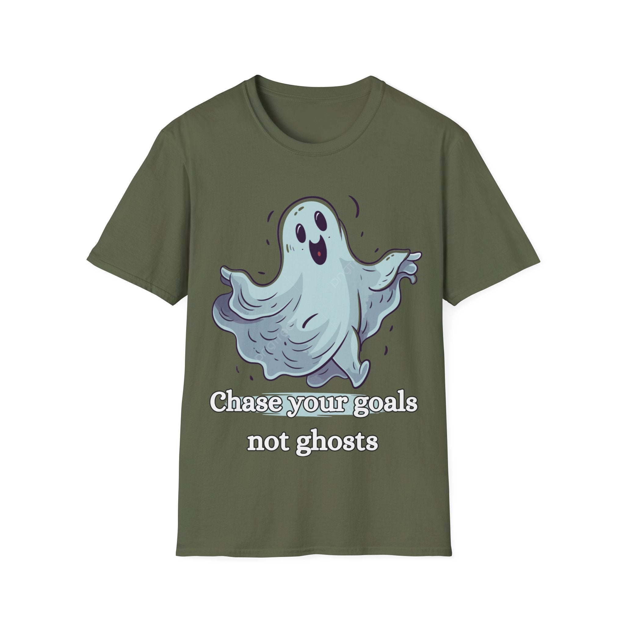 Chase Your Goals Not Ghosts Shirt – Funny Motivational Halloween Graphic Tee