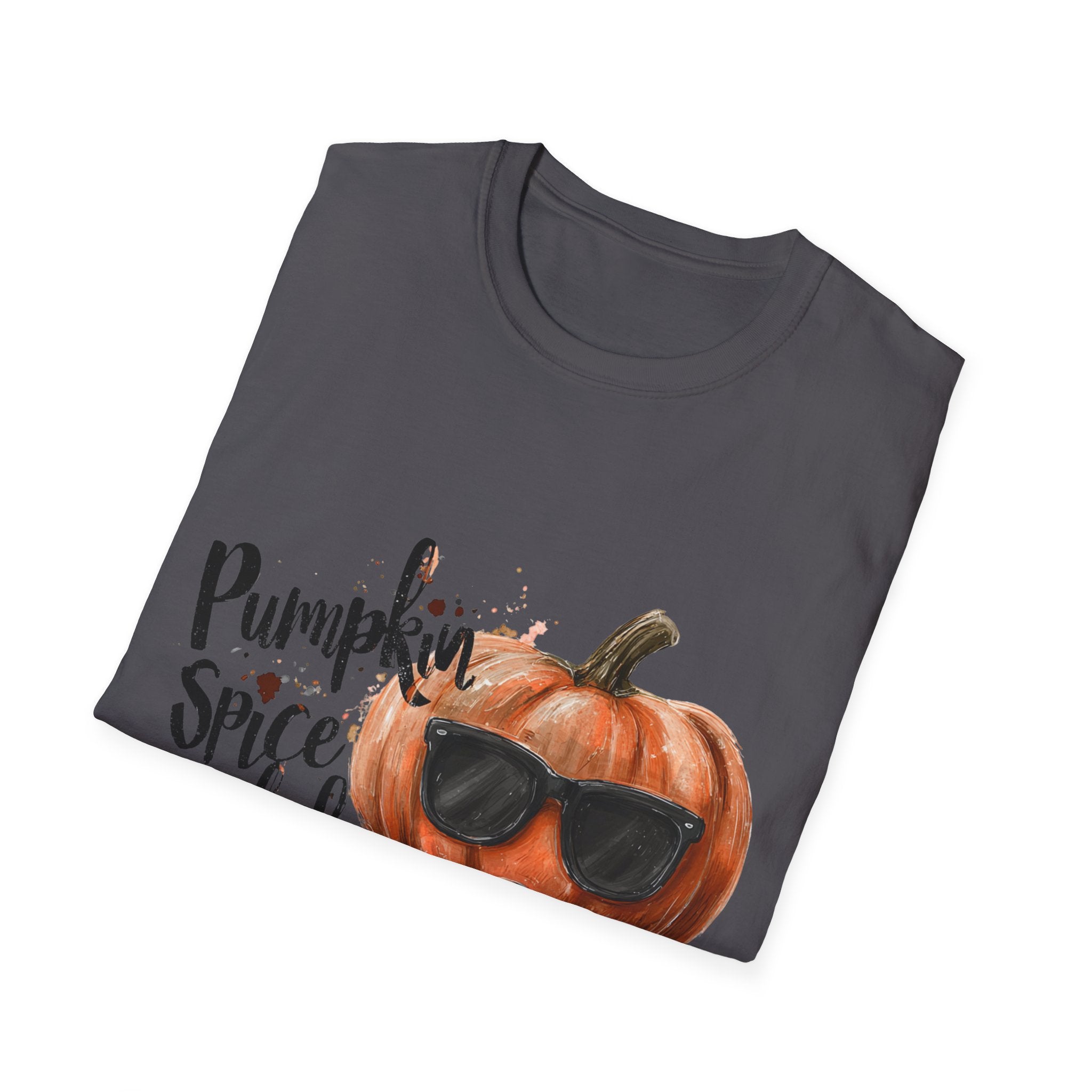 Funny Spooky Tee – Pumpkin Spice Rebel Halloween Graphic Shirt - Unisex Softstyle T-Shirt