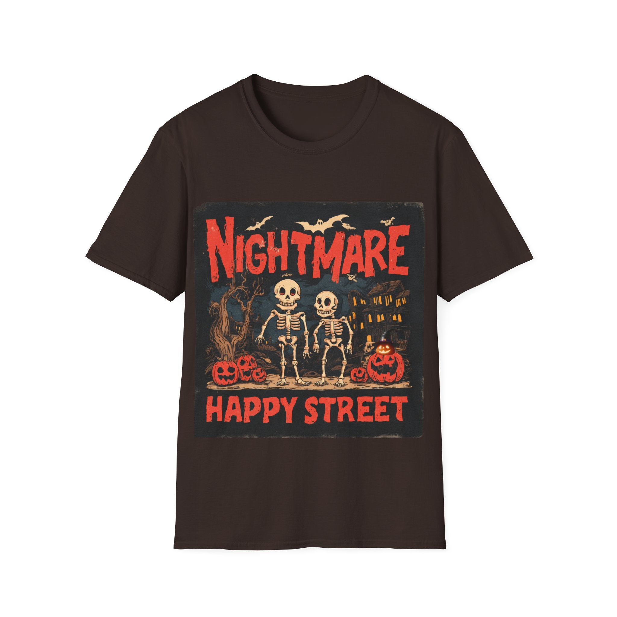 Nightmare Street Shirt | Scary Halloween T-Shirt | Spooky Horror Graphic Tee | Haunted House Creepy Unisex Top