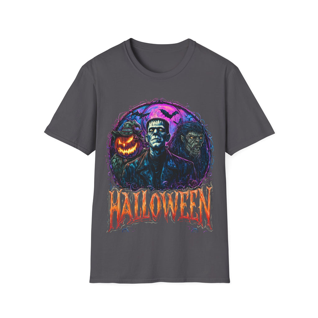 Frankenstein Scary Halloween Shirt – Ghosts, Pumpkins & Horror Graphic Tee