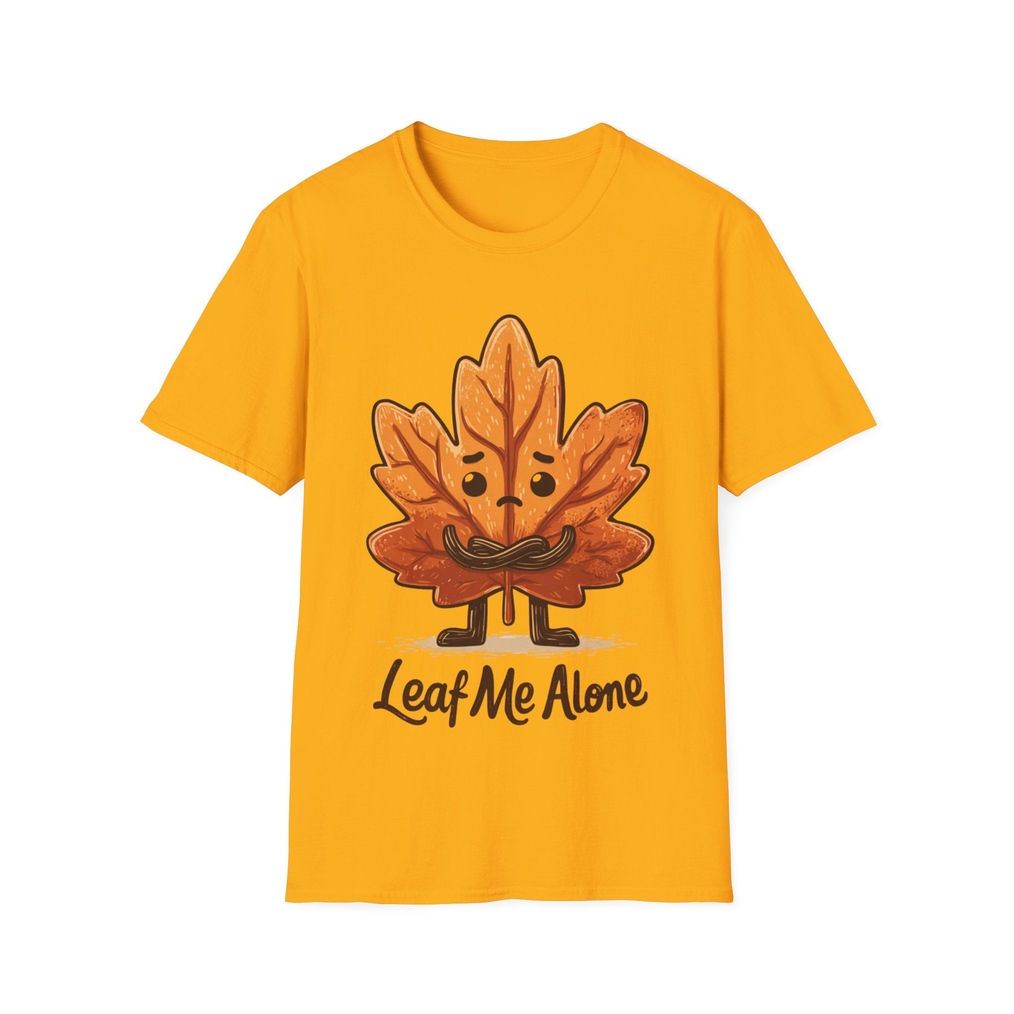 Leaf Me Alone Shirt | Funny Fall T-Shirt | Autumn Pun Graphic Tee | Cozy Pumpkin Season Unisex Top | Gift for Her or Him