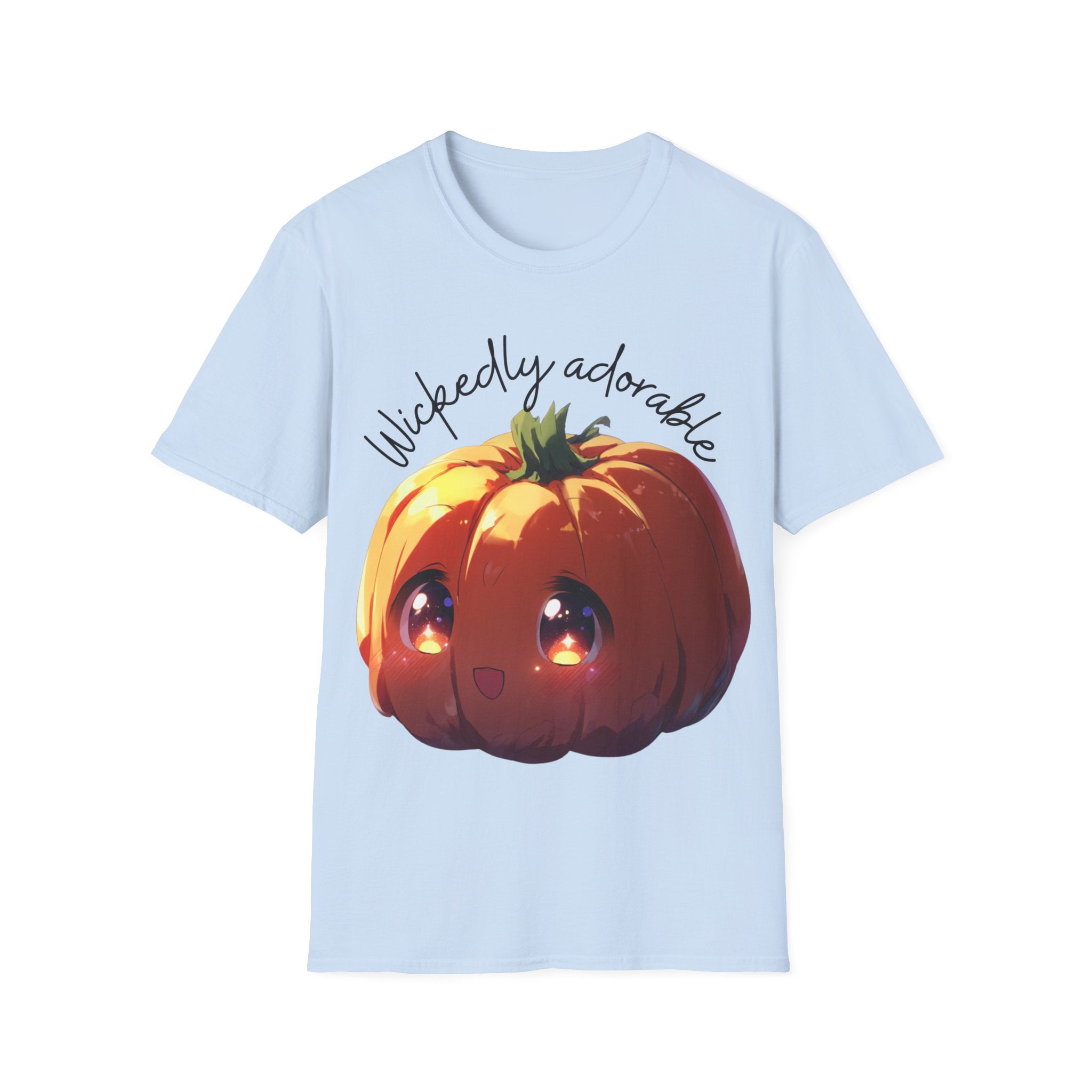 Wickedly Adorable Shirt | Cute Halloween T-Shirt | pumpkin head Graphic Tee | Spooky Season Outfit | Fall Party Topv