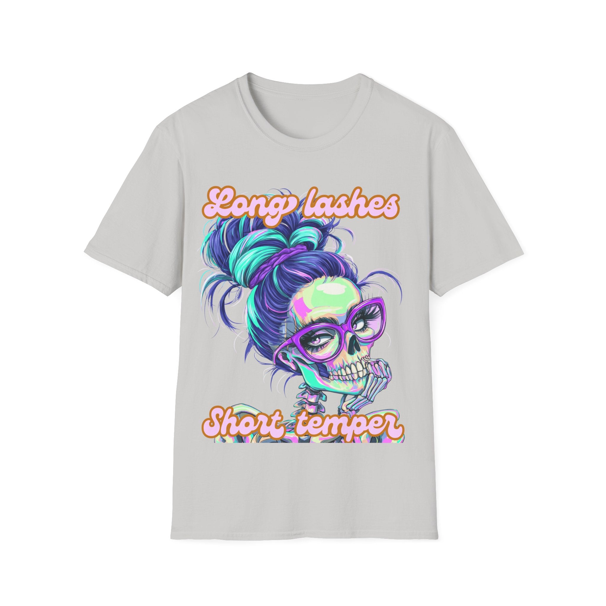 Long Lashes Short Temper Shirt | Funny Makeup T-Shirt | Sassy Beauty Graphic Tee | Lash Lover Gift | Unisex Top