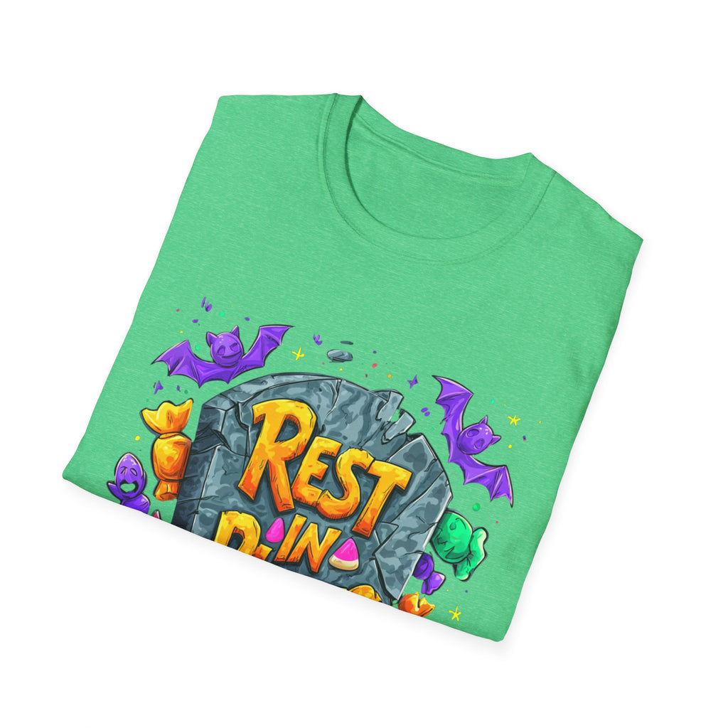 Rest in Pieces T-Shirt – Funny Halloween Graphic Tee | Unisex Cotton Softstyle Shirt