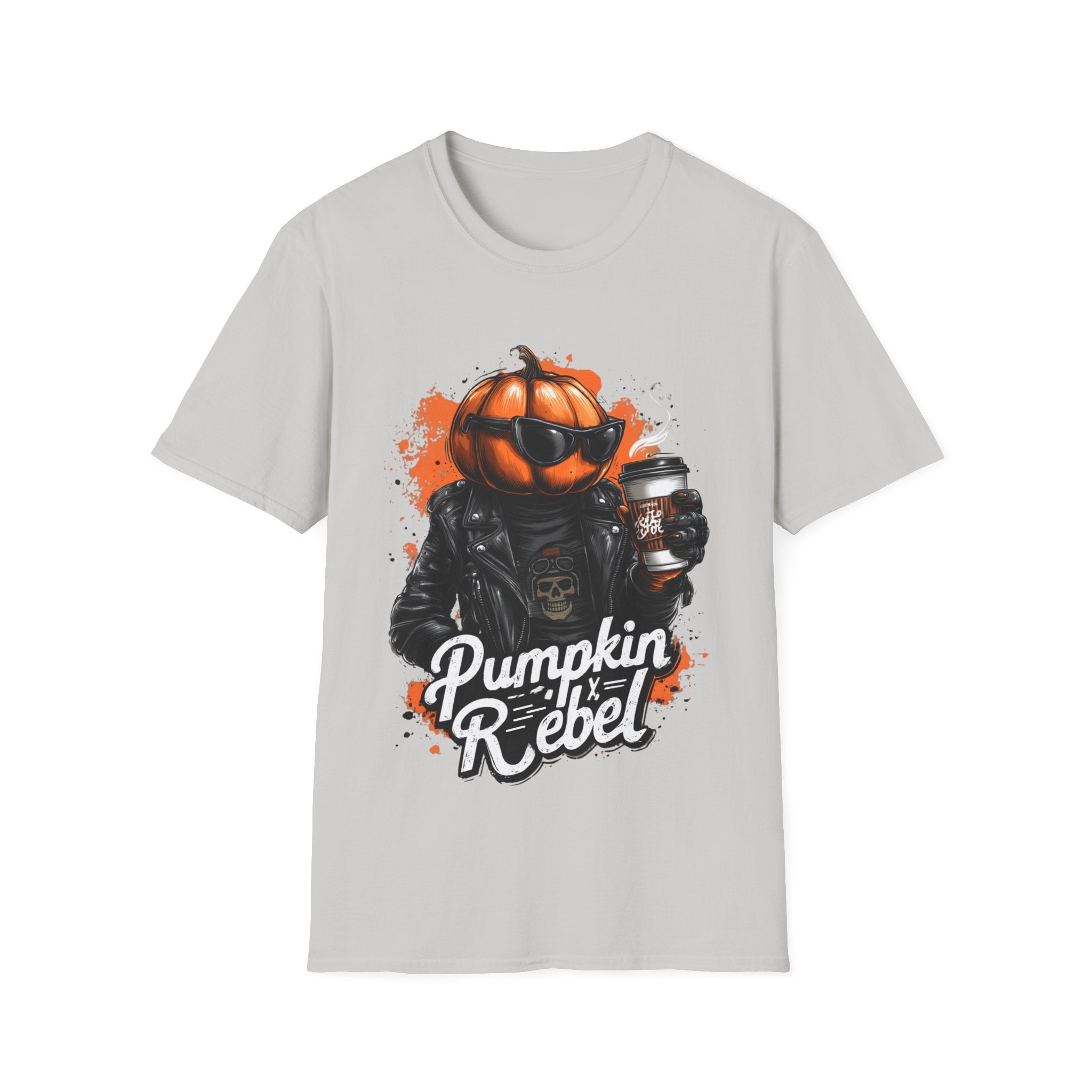 Pumpkin Rebel - Funny Halloween T-Shirt | Positive Spooky Season Graphic Tee - Unisex Softstyle T-Shirt