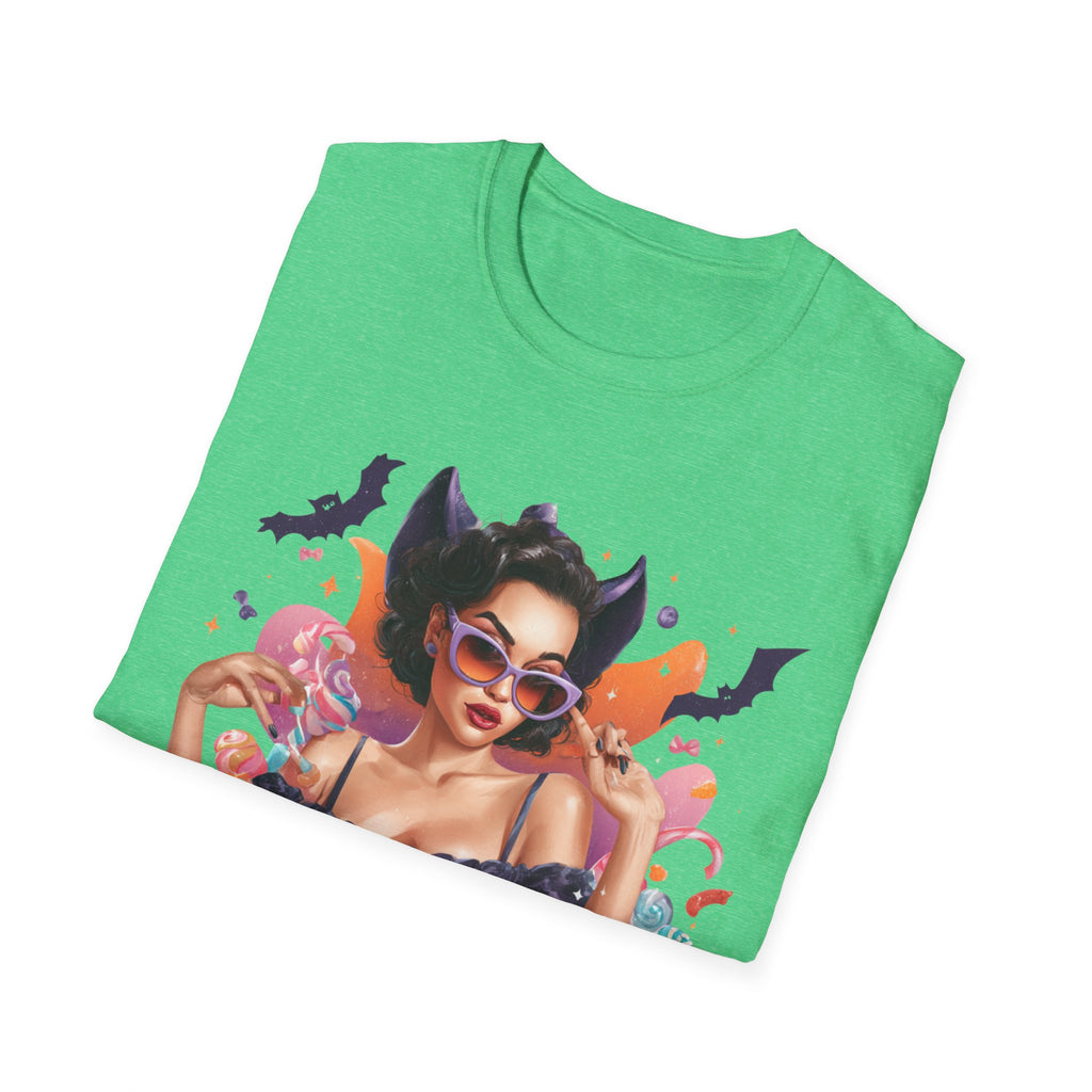 Trick or Treat Ya' Self Graphic Shirt - Witch Aesthetic Shirt – Trendy Halloween Shirt – Unisex Softstyle T-Shirt