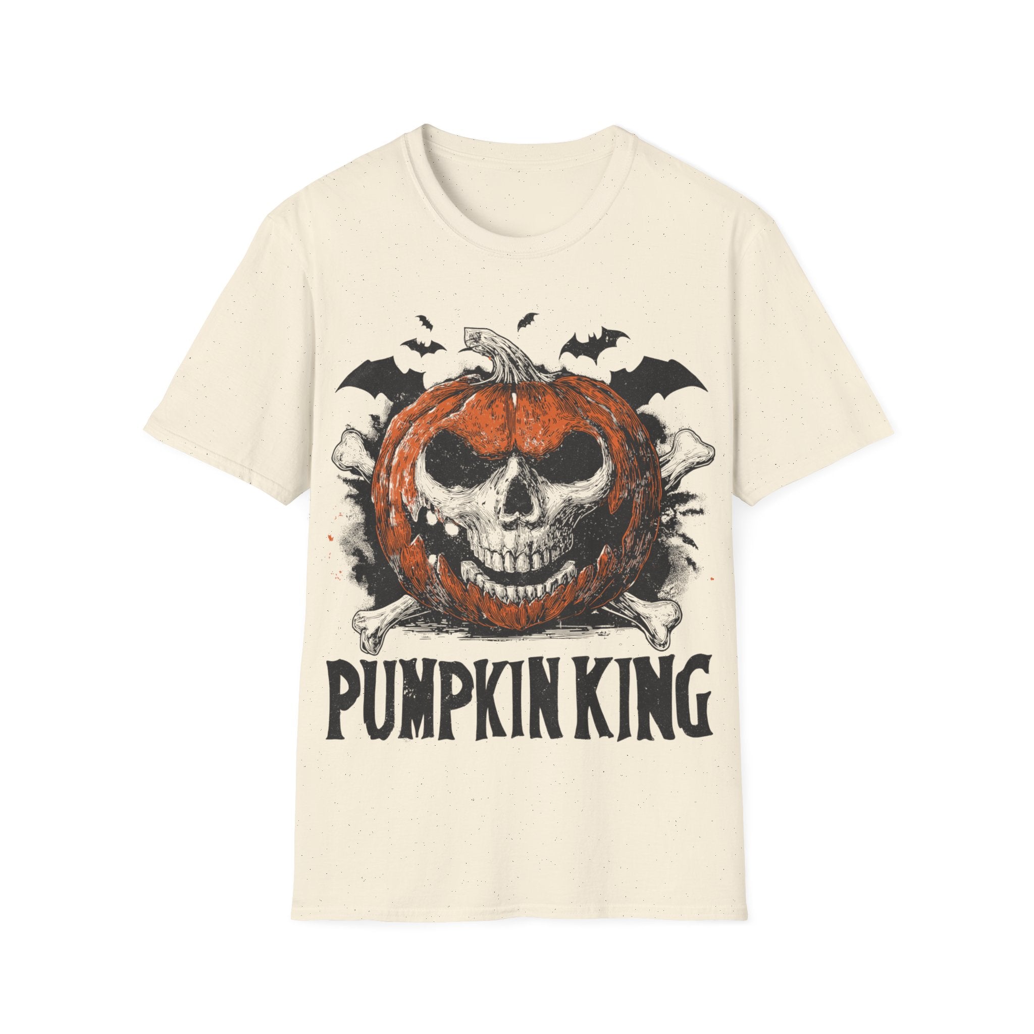 Pumpkin King Halloween Shirt – Gothic Skull Pumpkin Tee, Spooky Skeleton Jack O’Lantern Graphic Shirt