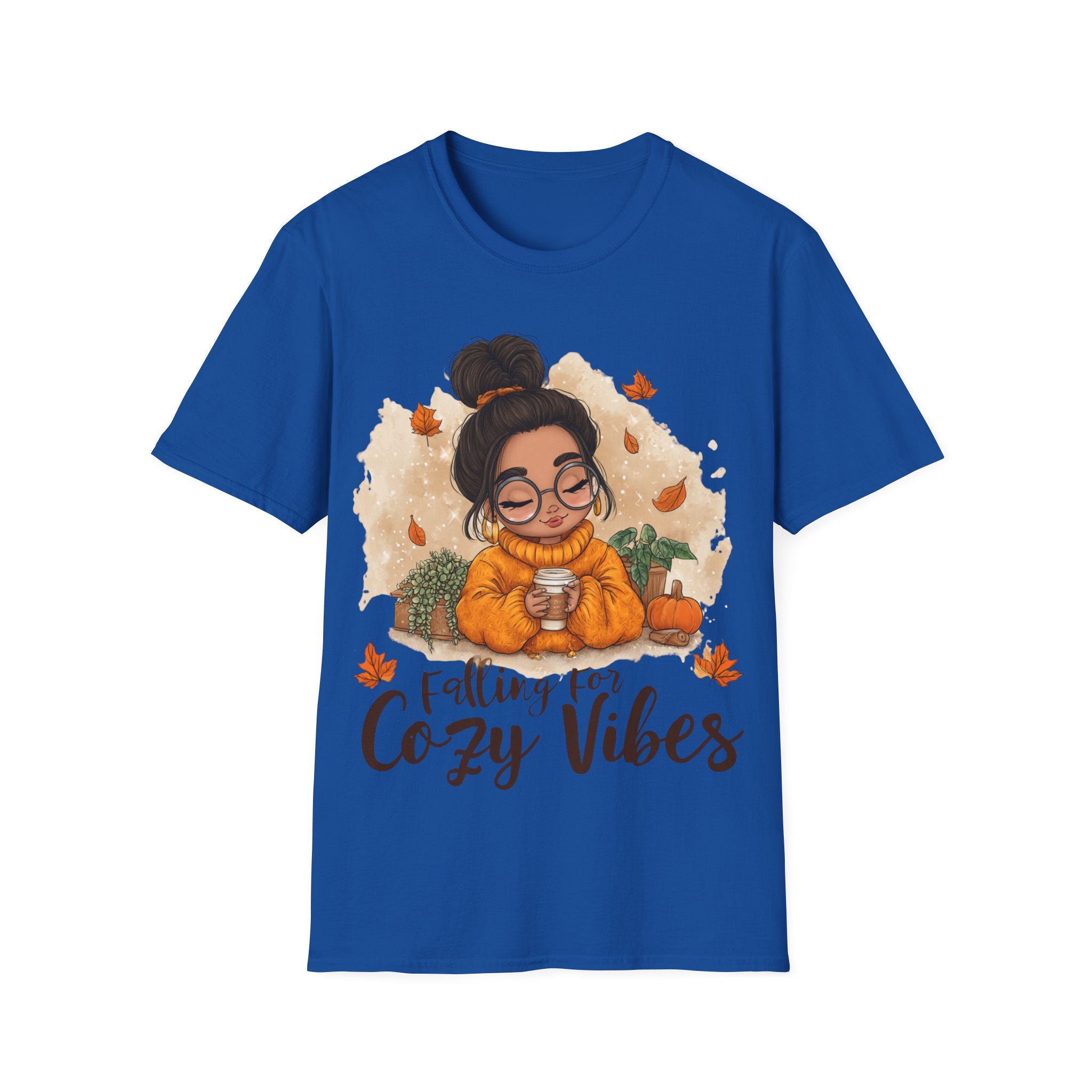 Falling Cozy Vibes Shirt | Autumn T-Shirt | Cozy Fall Graphic Tee | Cute Pumpkin Season Outfit | Unisex Top