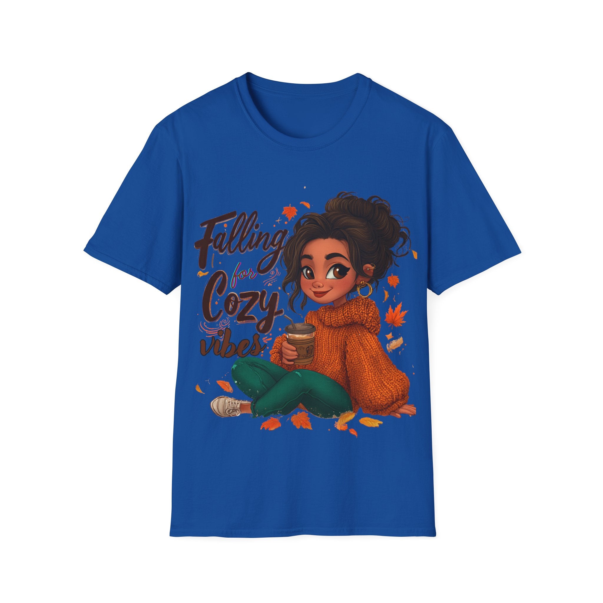 Falling Cozy Vibes Shirt | Cute Fall T-Shirt | Cozy Autumn Graphic Tee | Pumpkin Season Outfit | Unisex Top