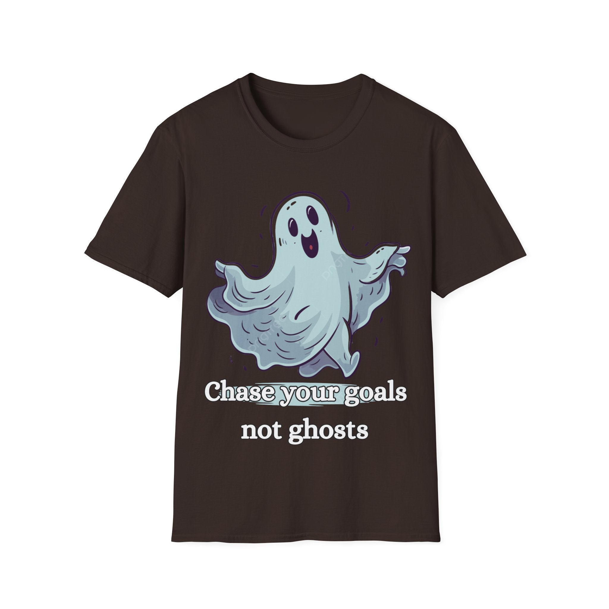 Chase Your Goals Not Ghosts Shirt – Funny Motivational Halloween Graphic Tee