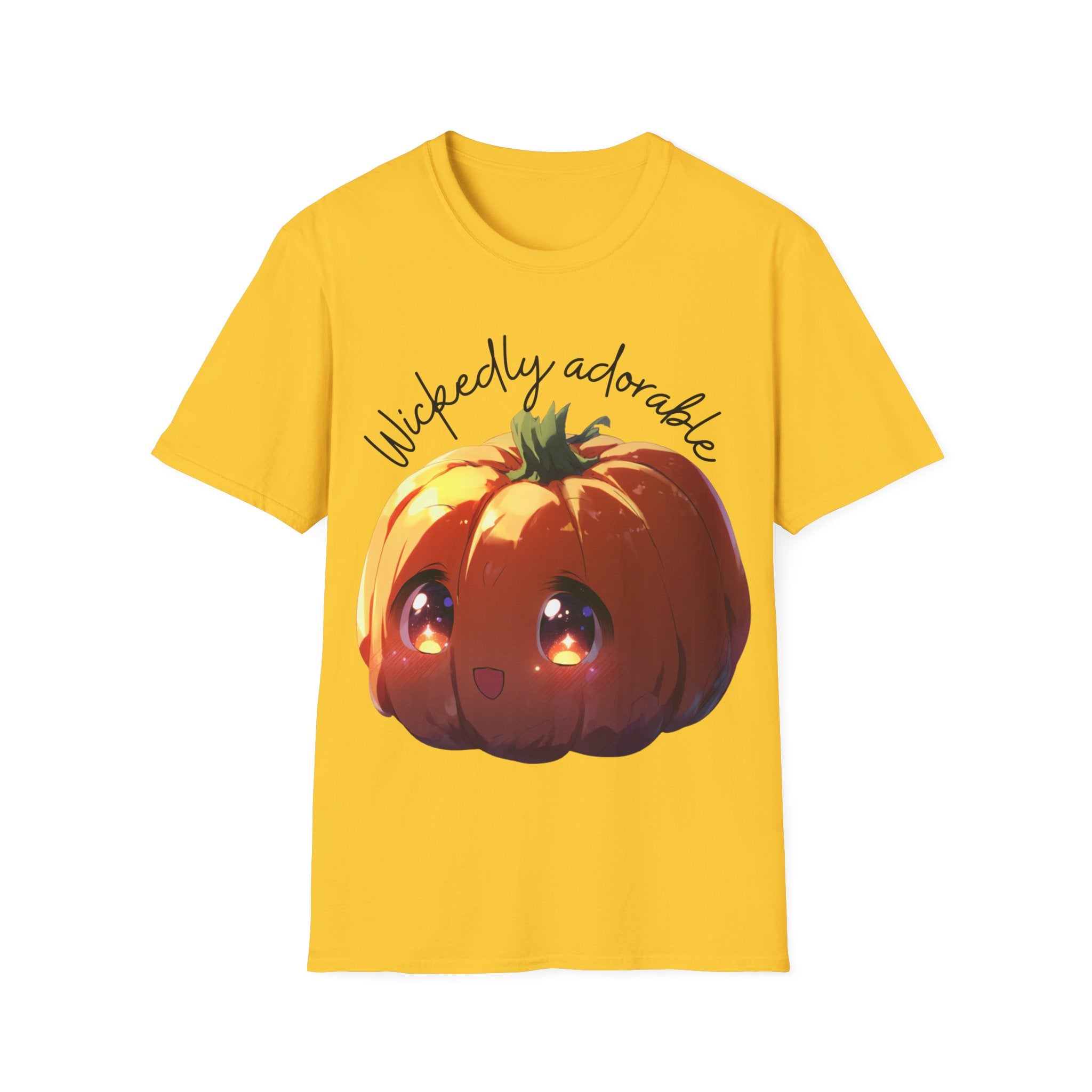 Wickedly Adorable Shirt | Cute Halloween T-Shirt | pumpkin head Graphic Tee | Spooky Season Outfit | Fall Party Topv