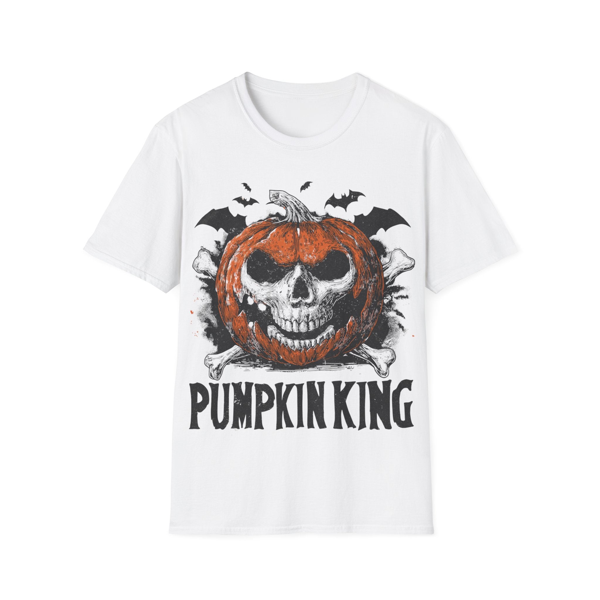 Pumpkin King Halloween Shirt – Gothic Skull Pumpkin Tee, Spooky Skeleton Jack O’Lantern Graphic Shirt