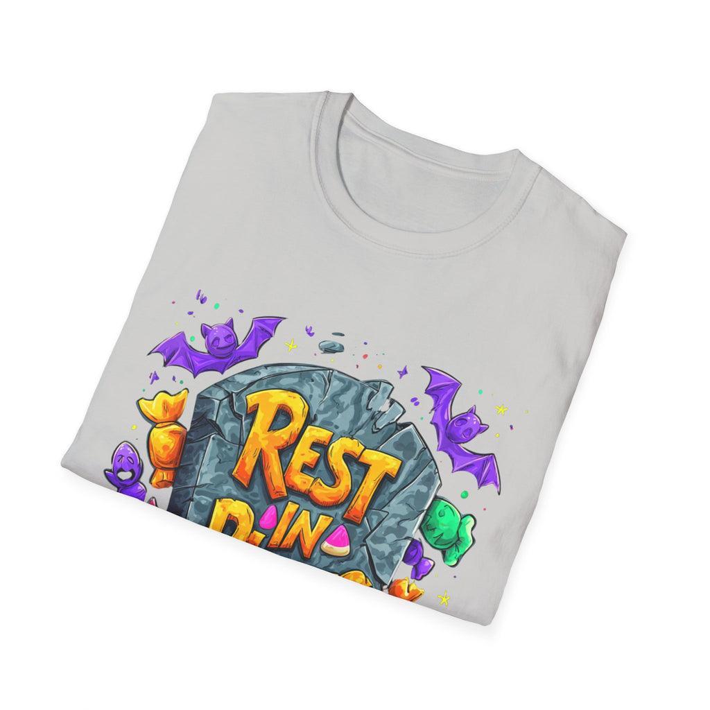 Rest in Pieces T-Shirt – Funny Halloween Graphic Tee | Unisex Cotton Softstyle Shirt