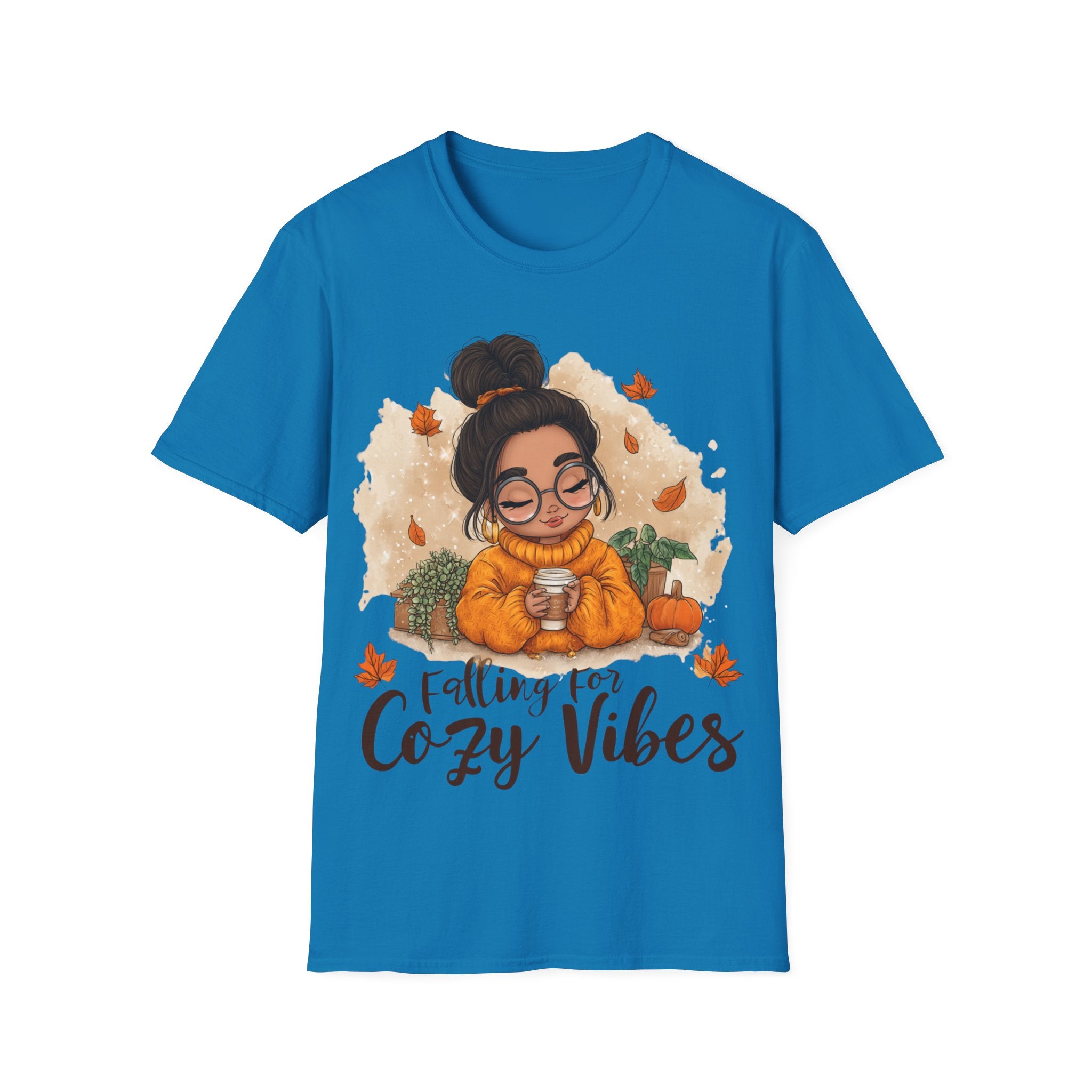 Falling Cozy Vibes Shirt | Autumn T-Shirt | Cozy Fall Graphic Tee | Cute Pumpkin Season Outfit | Unisex Top