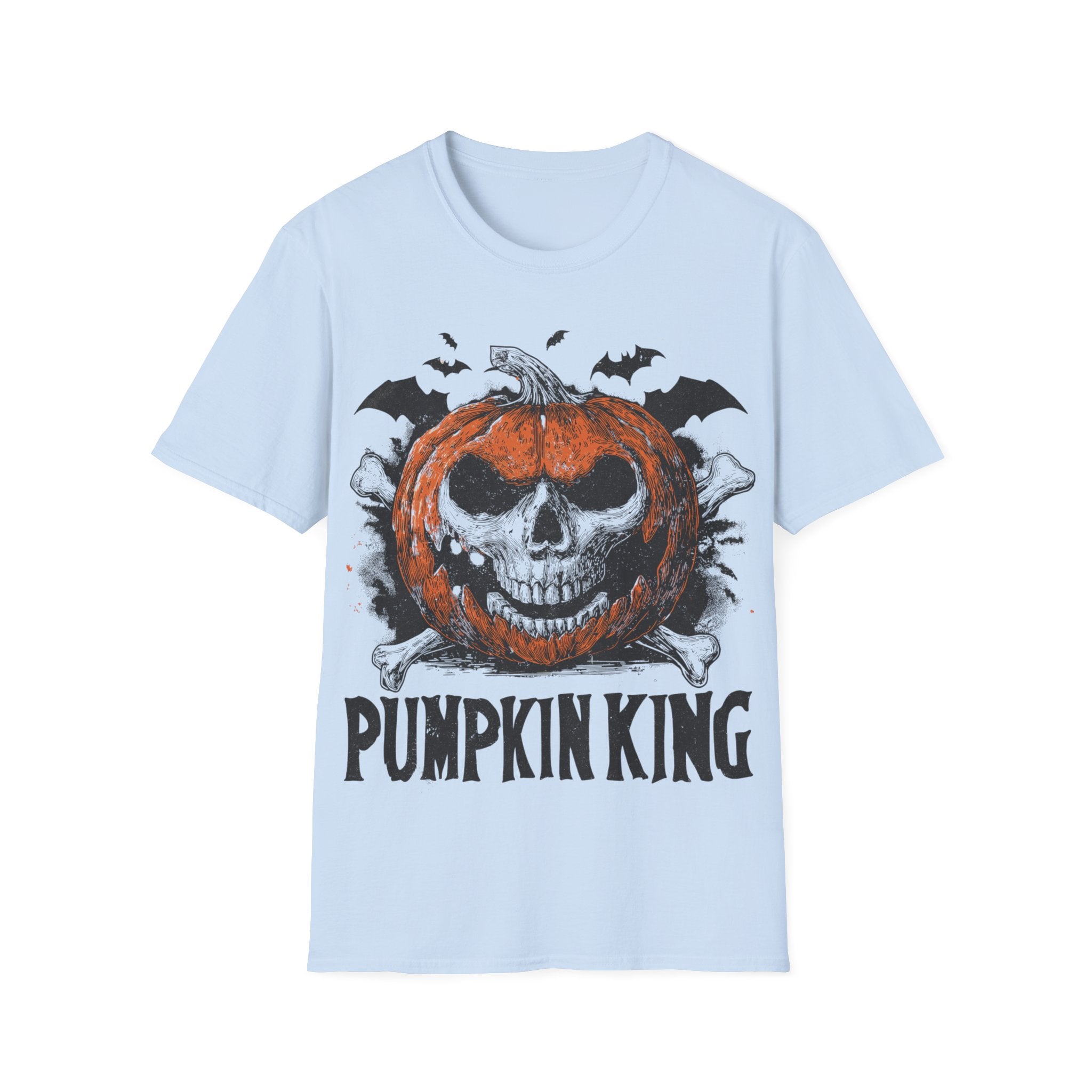 Pumpkin King Halloween Shirt – Gothic Skull Pumpkin Tee, Spooky Skeleton Jack O’Lantern Graphic Shirt