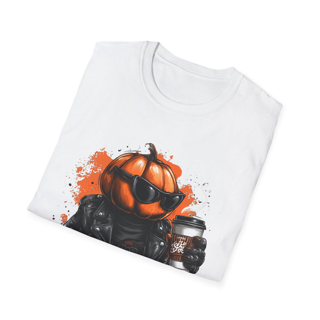 Pumpkin Rebel - Funny Halloween T-Shirt | Positive Spooky Season Graphic Tee - Unisex Softstyle T-Shirt