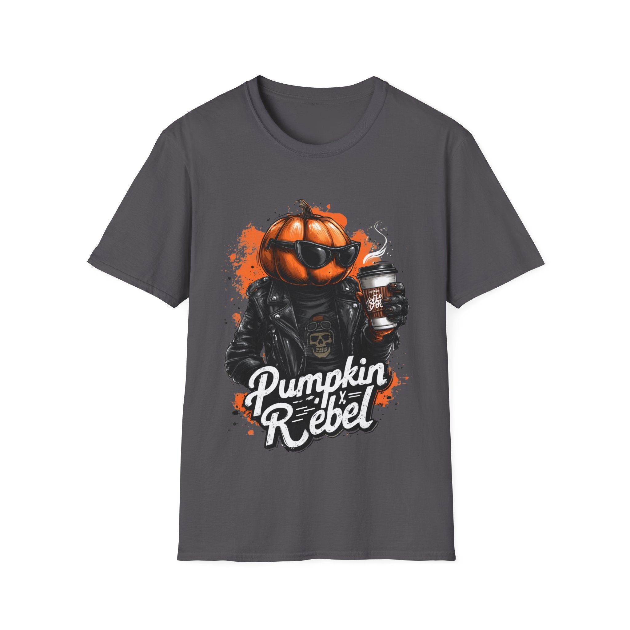 Pumpkin Rebel - Funny Halloween T-Shirt | Positive Spooky Season Graphic Tee - Unisex Softstyle T-Shirt