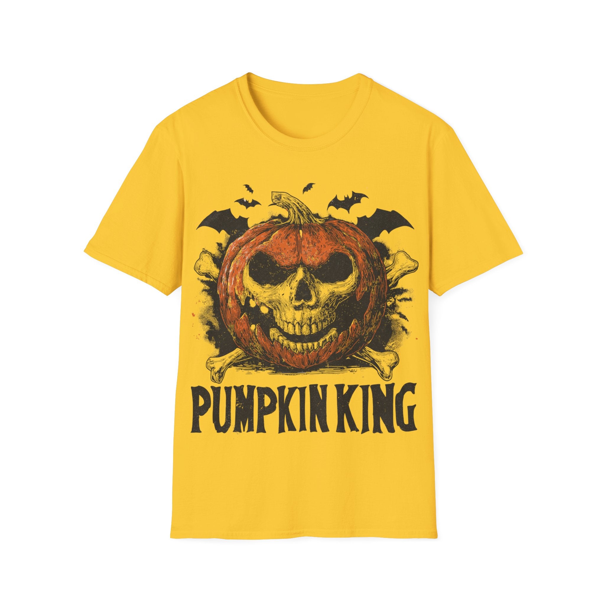 Pumpkin King Halloween Shirt – Gothic Skull Pumpkin Tee, Spooky Skeleton Jack O’Lantern Graphic Shirt