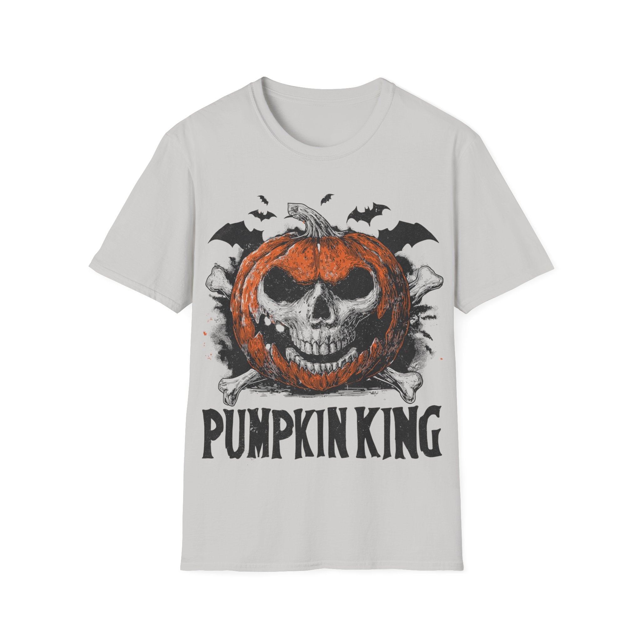 Pumpkin King Halloween Shirt – Gothic Skull Pumpkin Tee, Spooky Skeleton Jack O’Lantern Graphic Shirt