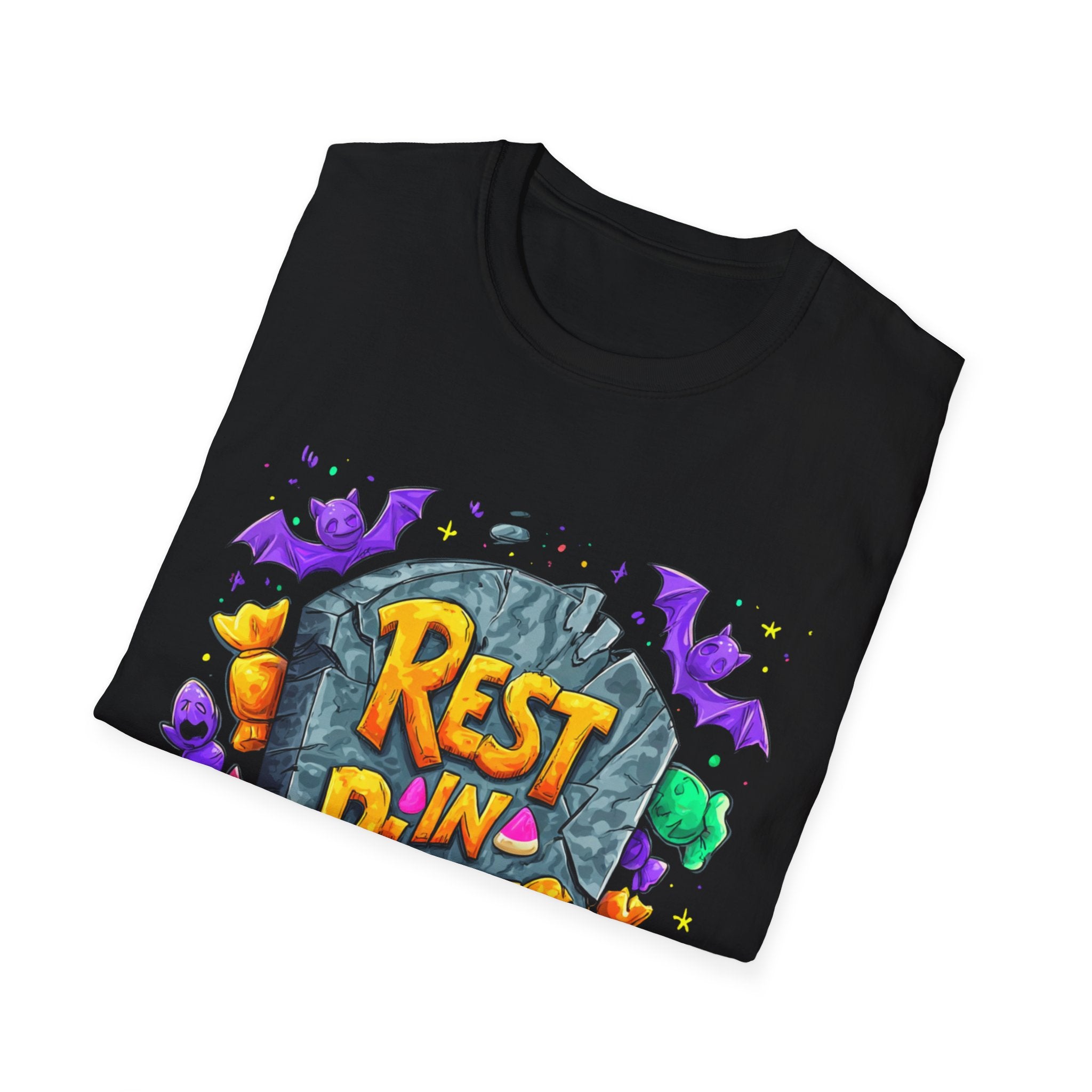 Rest in Pieces T-Shirt – Funny Halloween Graphic Tee | Unisex Cotton Softstyle Shirt