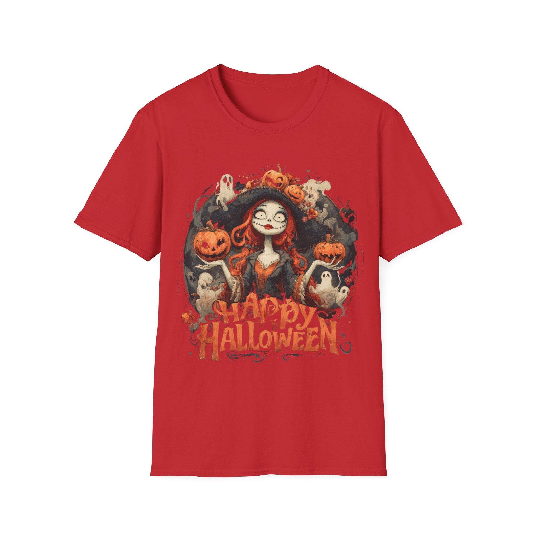 Happy Halloween Witch Shirt – Spooky Cute Pumpkin Witch Tee, Vintage Halloween Aesthetic Graphic Shirt