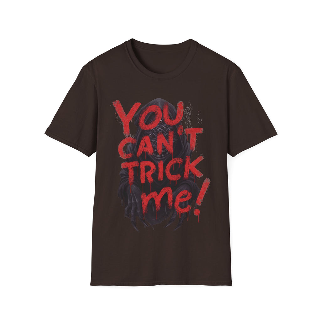 You Can’t Trick Me Tee – Creepy Grim Reaper Halloween Shirt - Everyday Unisex Cotton T-Shirt – Comfortable, Modern Fit, Long-Lasting Wear