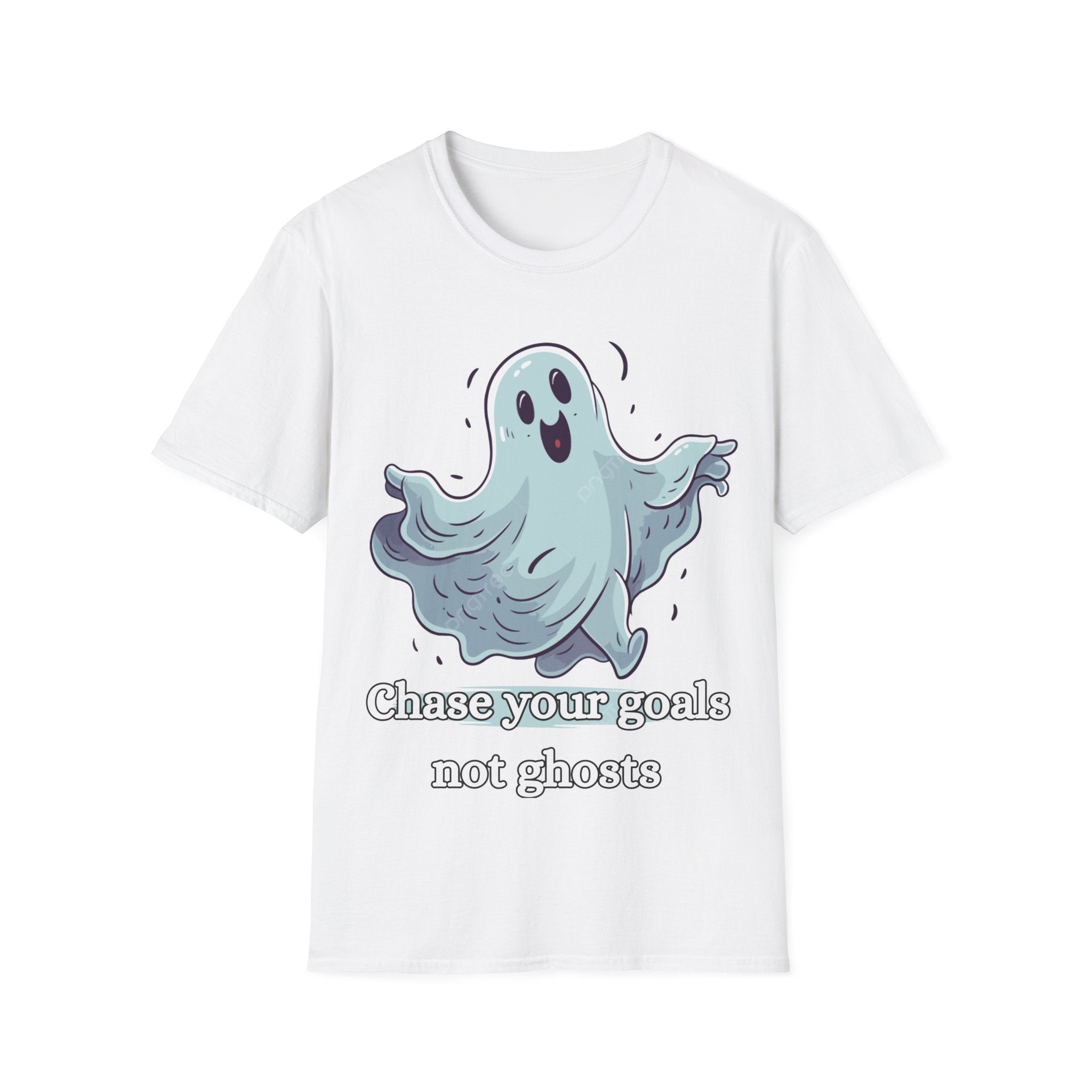 Chase Your Goals Not Ghosts Shirt – Funny Motivational Halloween Graphic Tee
