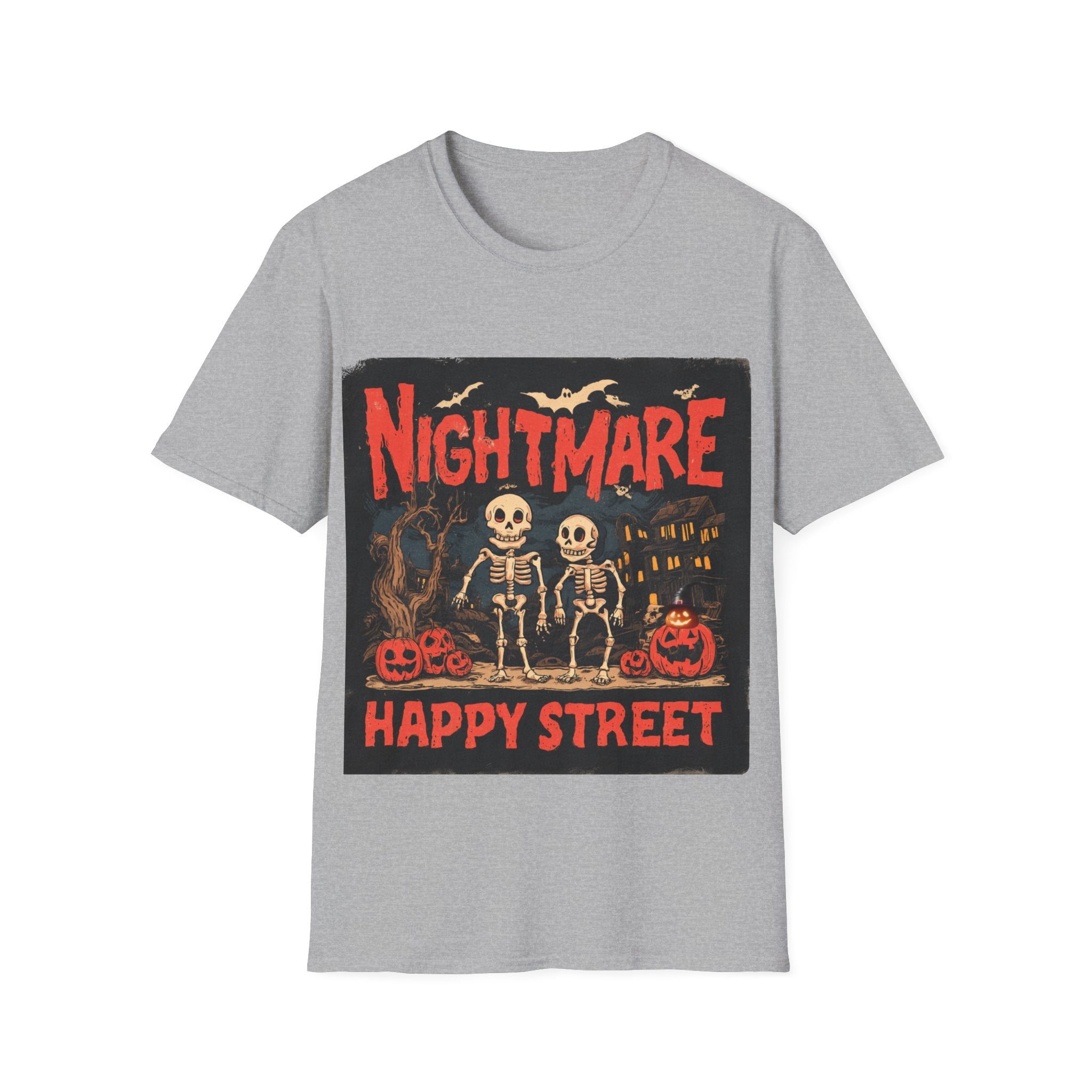 Nightmare Street Shirt | Scary Halloween T-Shirt | Spooky Horror Graphic Tee | Haunted House Creepy Unisex Top