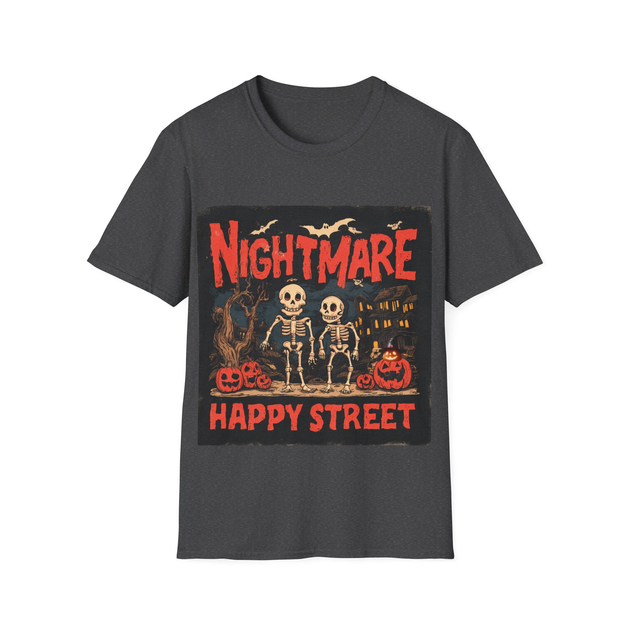 Nightmare Street Shirt | Scary Halloween T-Shirt | Spooky Horror Graphic Tee | Haunted House Creepy Unisex Top