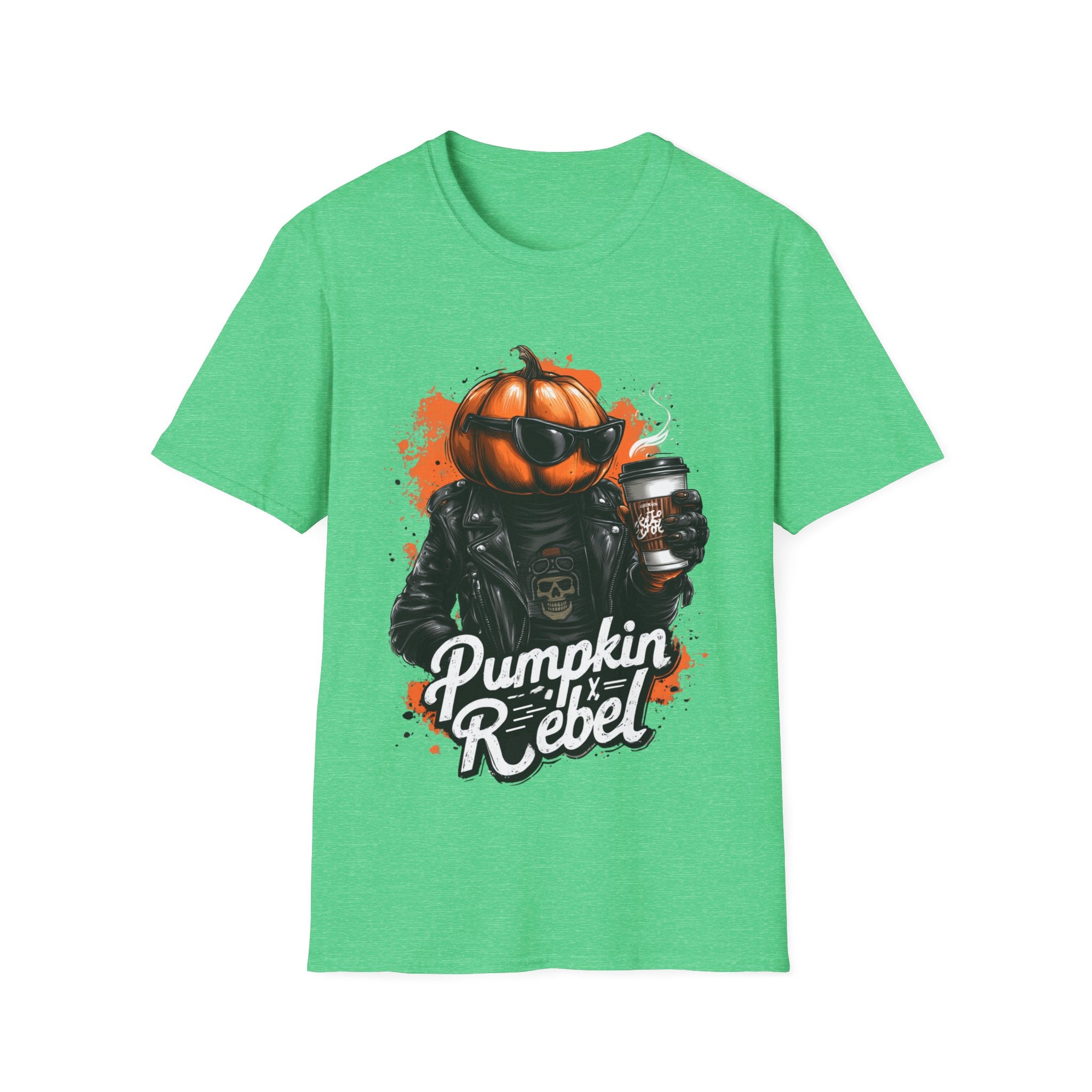 Pumpkin Rebel - Funny Halloween T-Shirt | Positive Spooky Season Graphic Tee - Unisex Softstyle T-Shirt