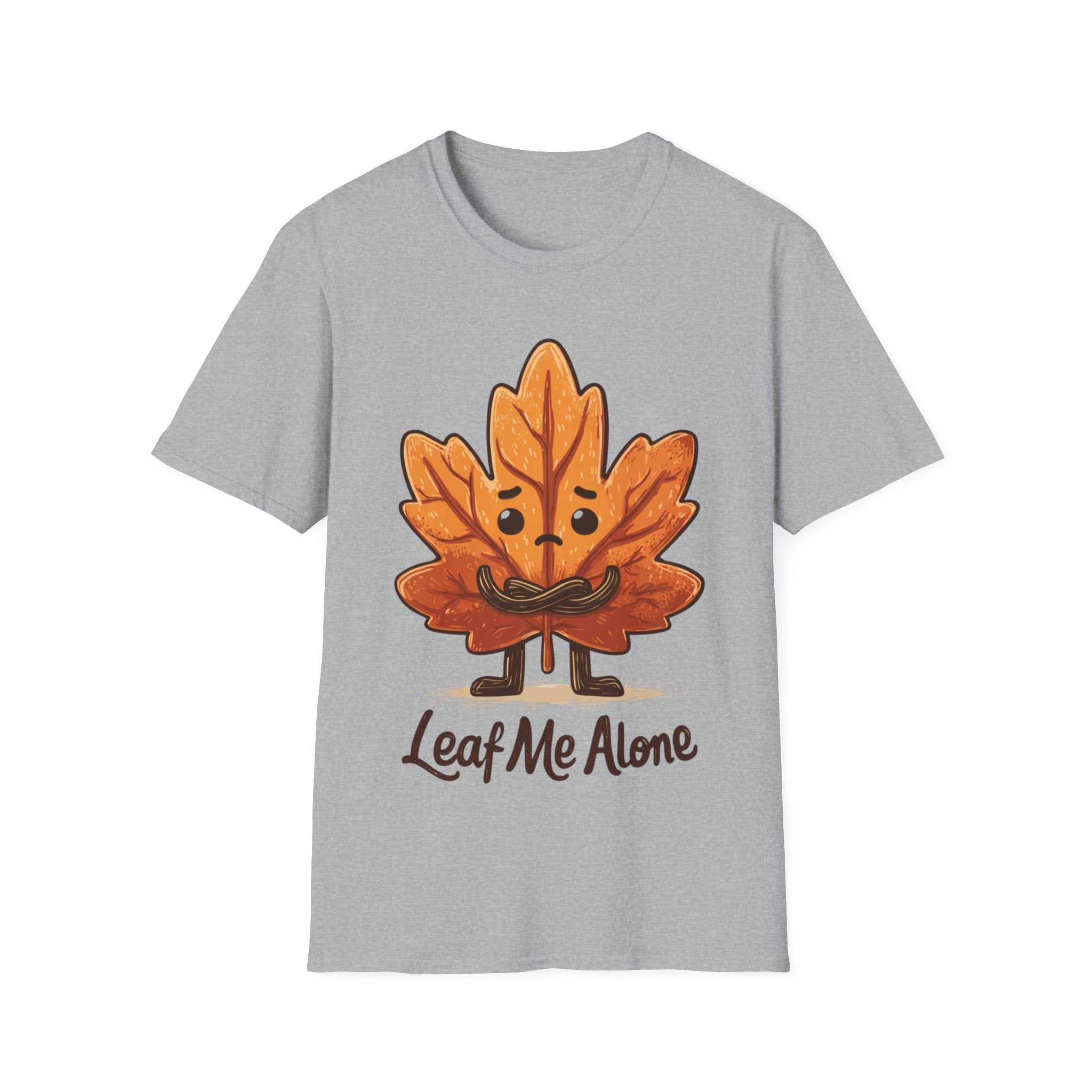 Leaf Me Alone Shirt | Funny Fall T-Shirt | Autumn Pun Graphic Tee | Cozy Pumpkin Season Unisex Top | Gift for Her or Him