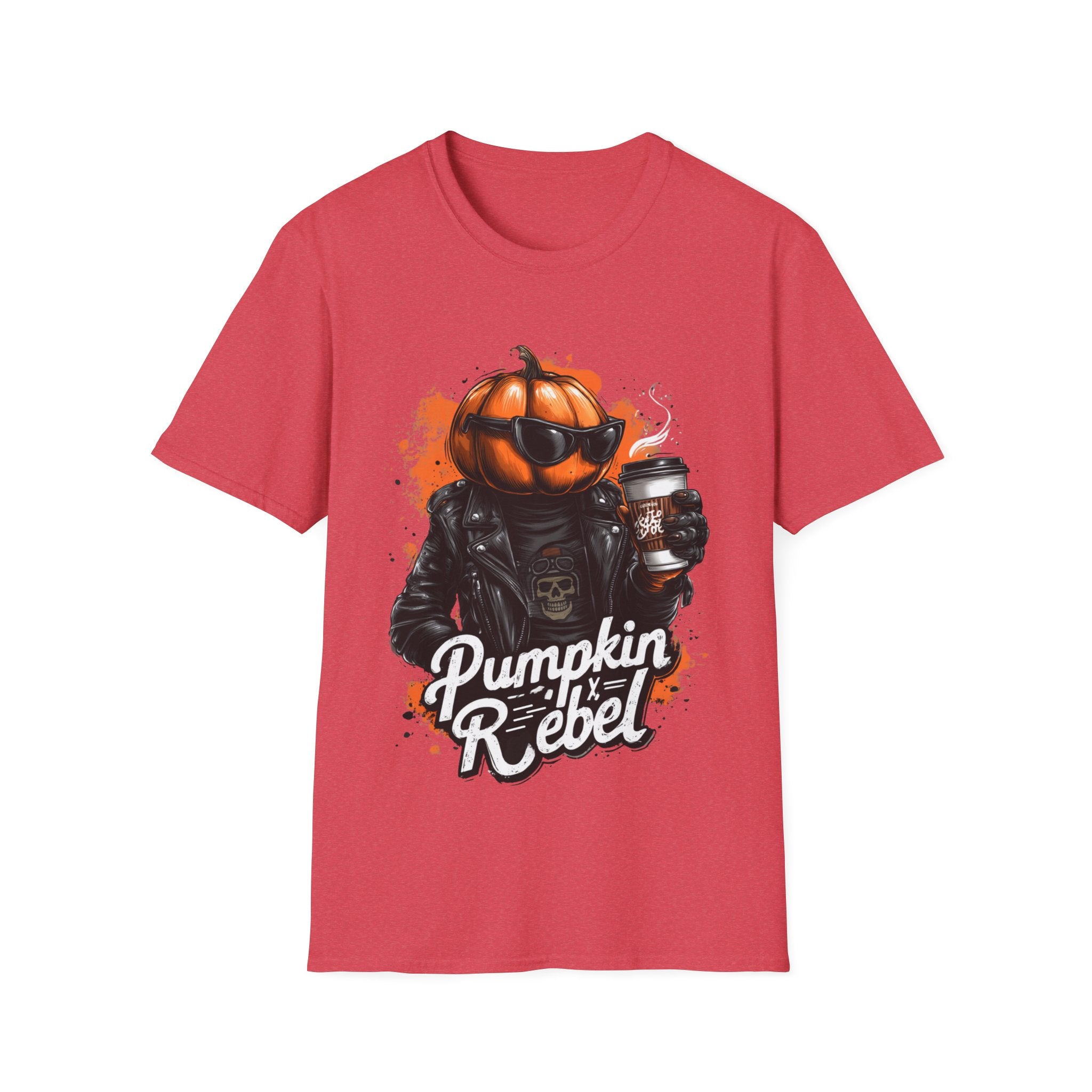 Pumpkin Rebel - Funny Halloween T-Shirt | Positive Spooky Season Graphic Tee - Unisex Softstyle T-Shirt