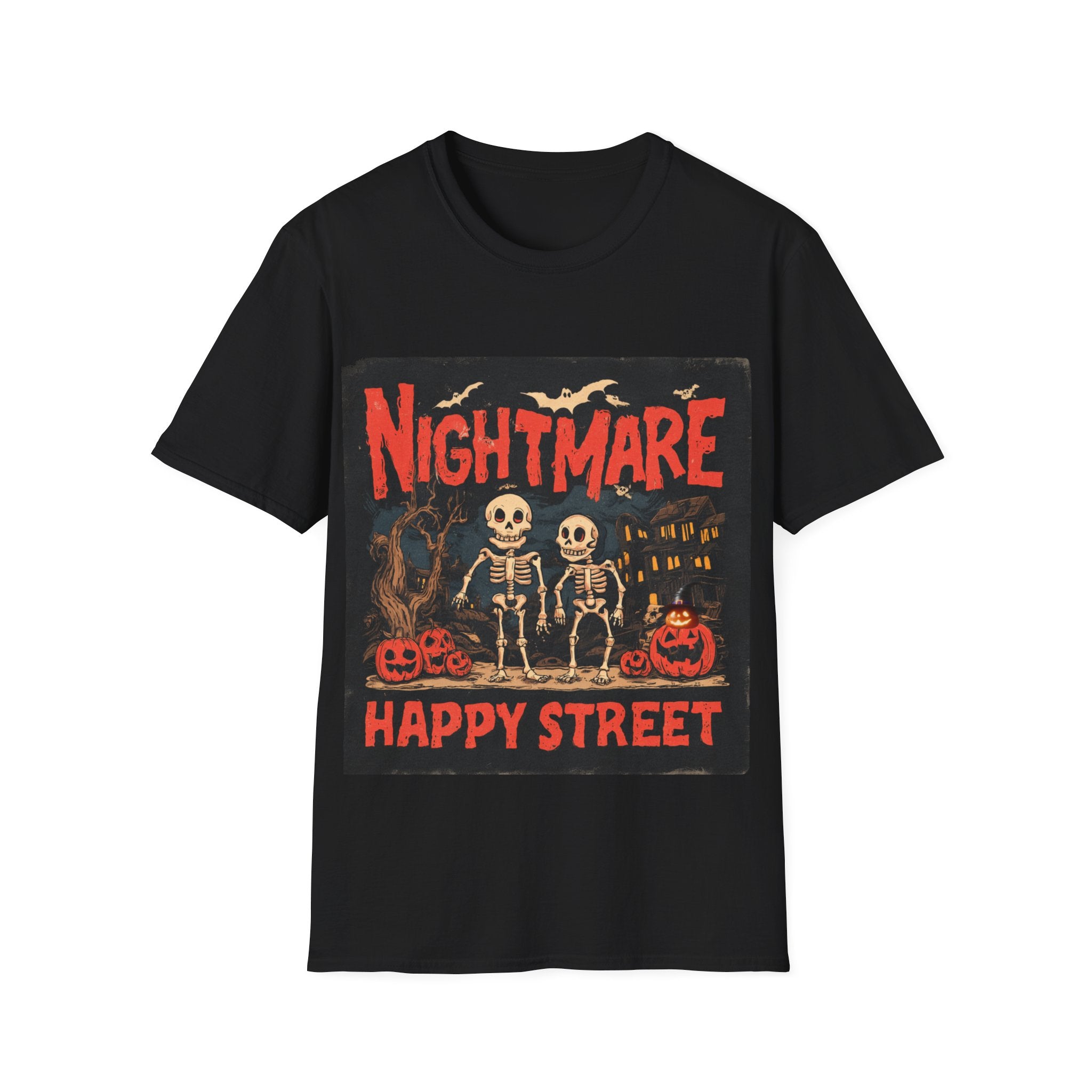 Nightmare Street Shirt | Scary Halloween T-Shirt | Spooky Horror Graphic Tee | Haunted House Creepy Unisex Top