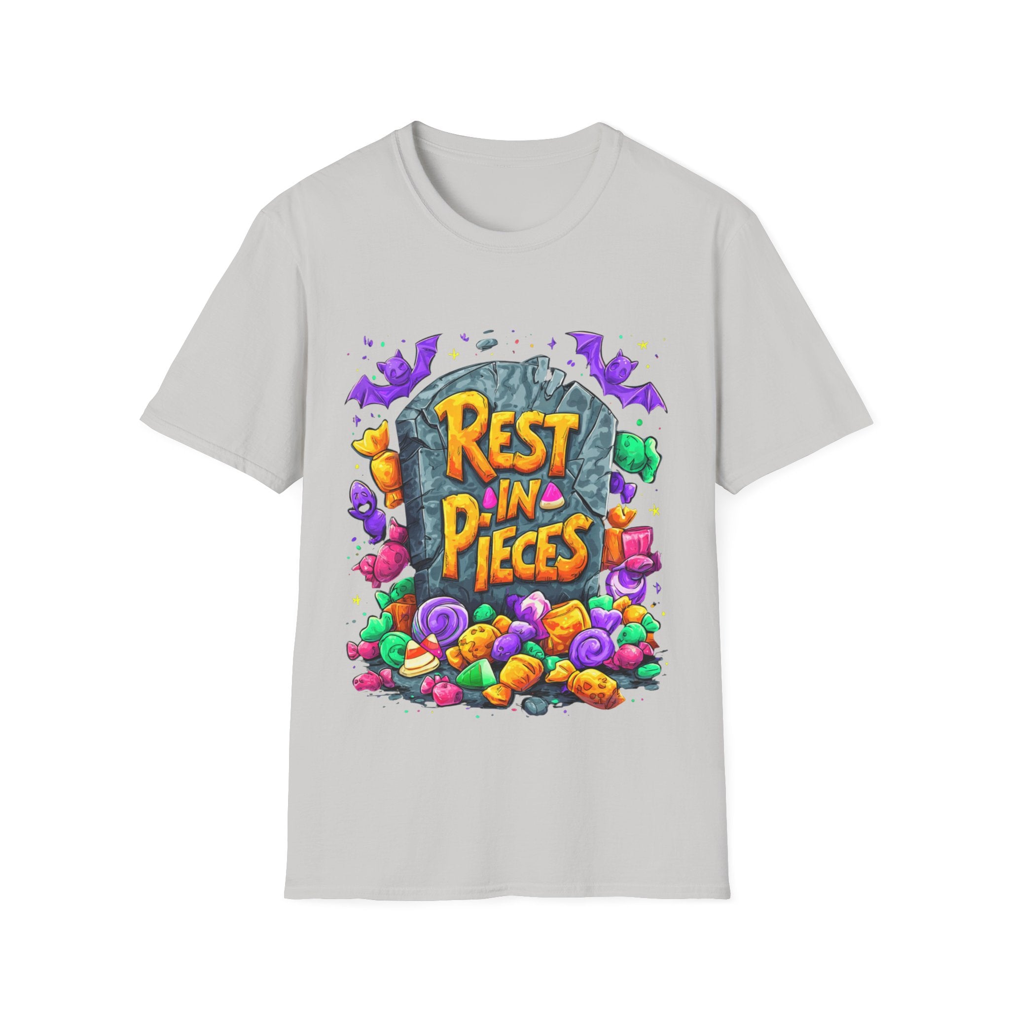 Rest in Pieces T-Shirt – Funny Halloween Graphic Tee | Unisex Cotton Softstyle Shirt