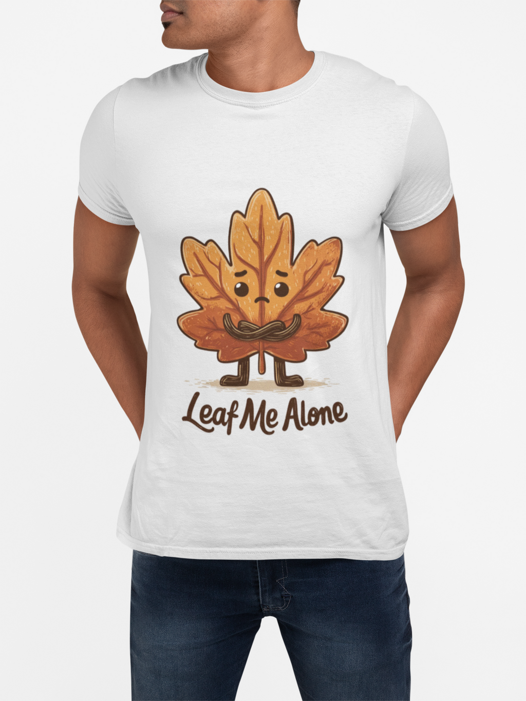 Leaf Me Alone Shirt | Funny Fall T-Shirt | Autumn Pun Graphic Tee | Cozy Pumpkin Season Unisex Top | Gift for Her or Him