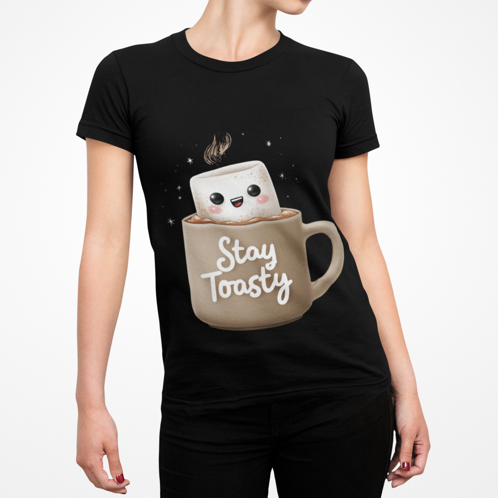 Stay Toasty Shirt | Cozy Fall Winter T-Shirt | Cute Camping Graphic Tee | Holiday Season Unisex Top