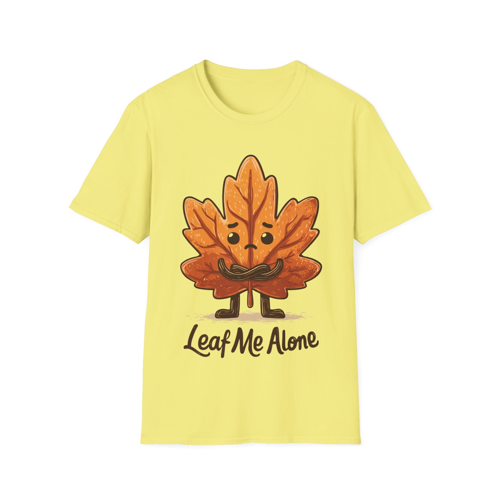 Leaf Me Alone Shirt | Funny Fall T-Shirt | Autumn Pun Graphic Tee | Cozy Pumpkin Season Unisex Top | Gift for Her or Him