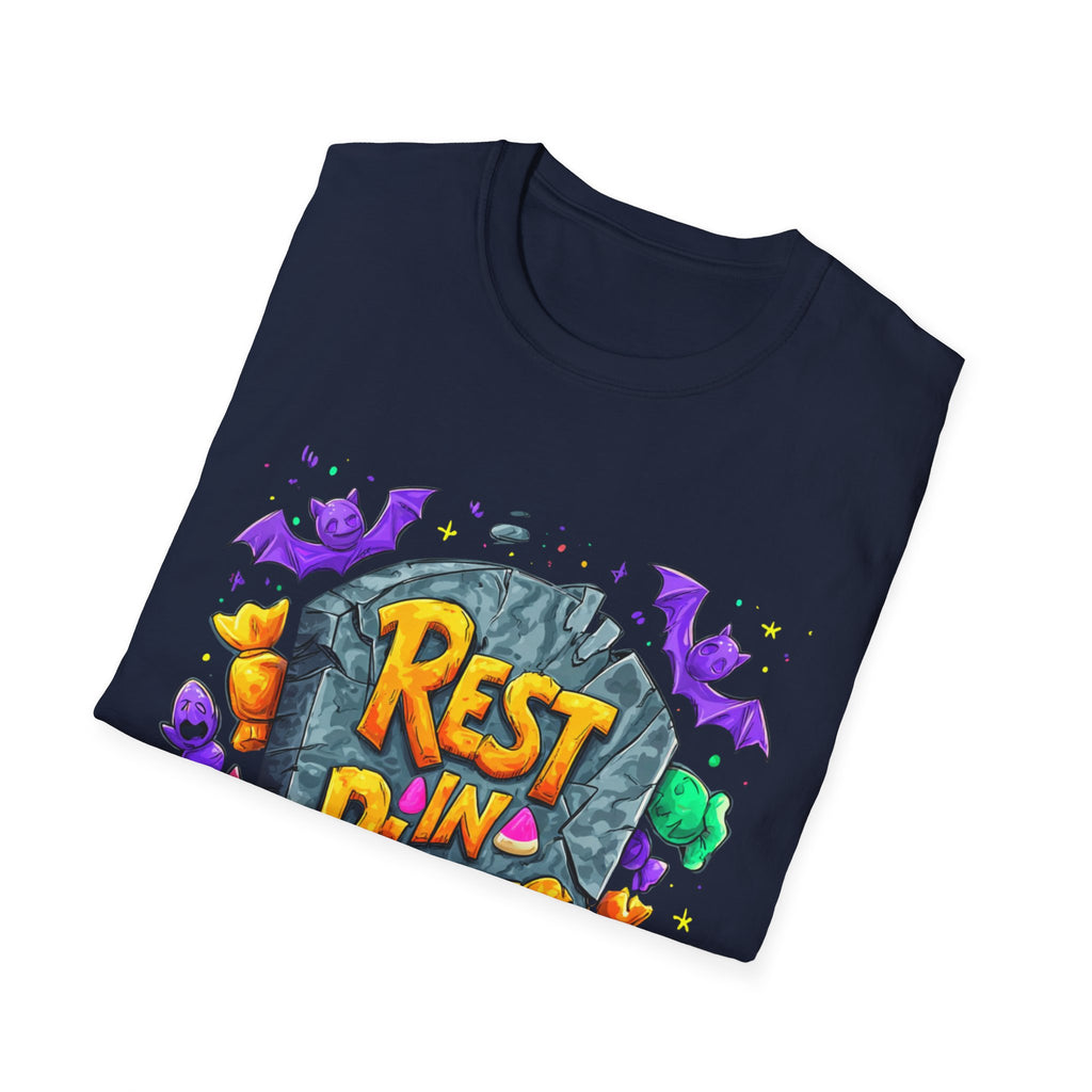Rest in Pieces T-Shirt – Funny Halloween Graphic Tee | Unisex Cotton Softstyle Shirt