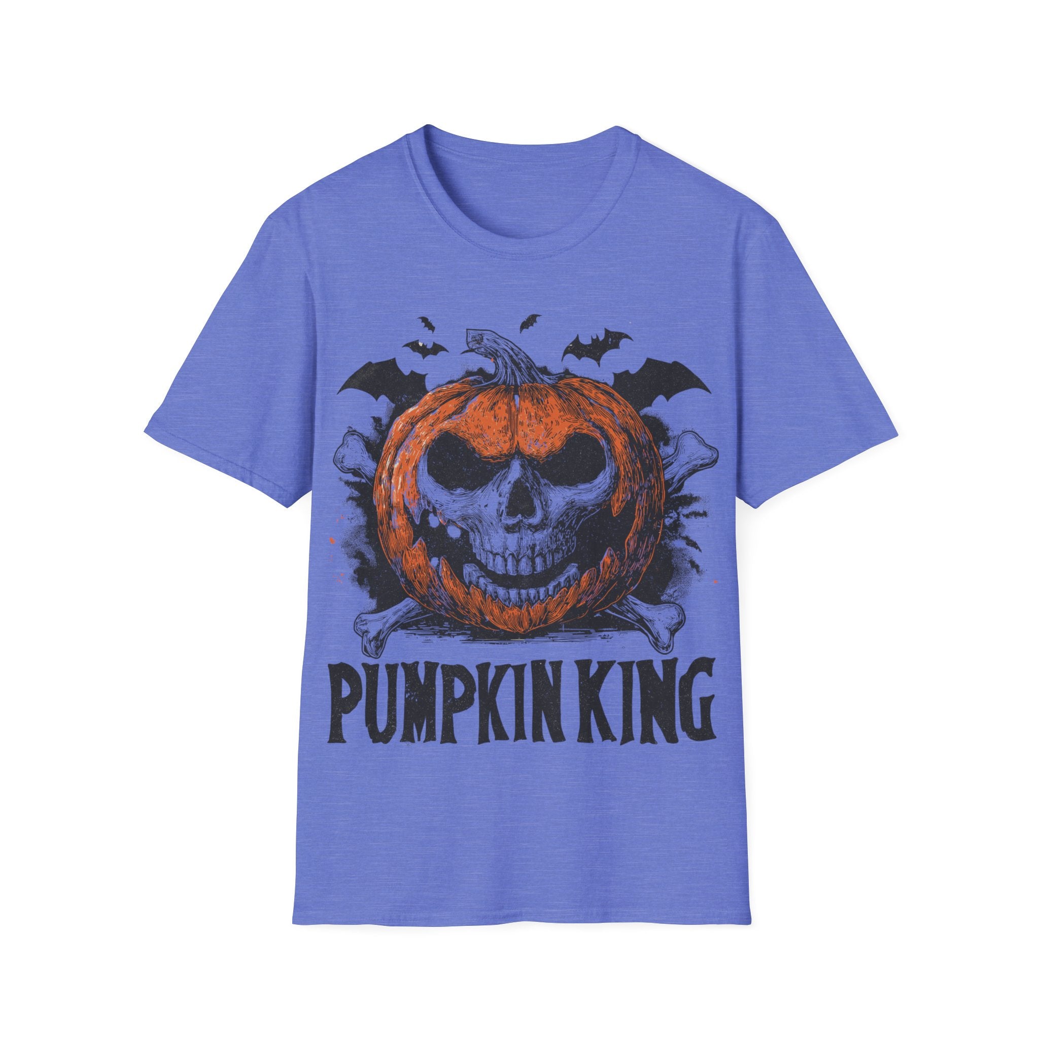 Pumpkin King Halloween Shirt – Gothic Skull Pumpkin Tee, Spooky Skeleton Jack O’Lantern Graphic Shirt