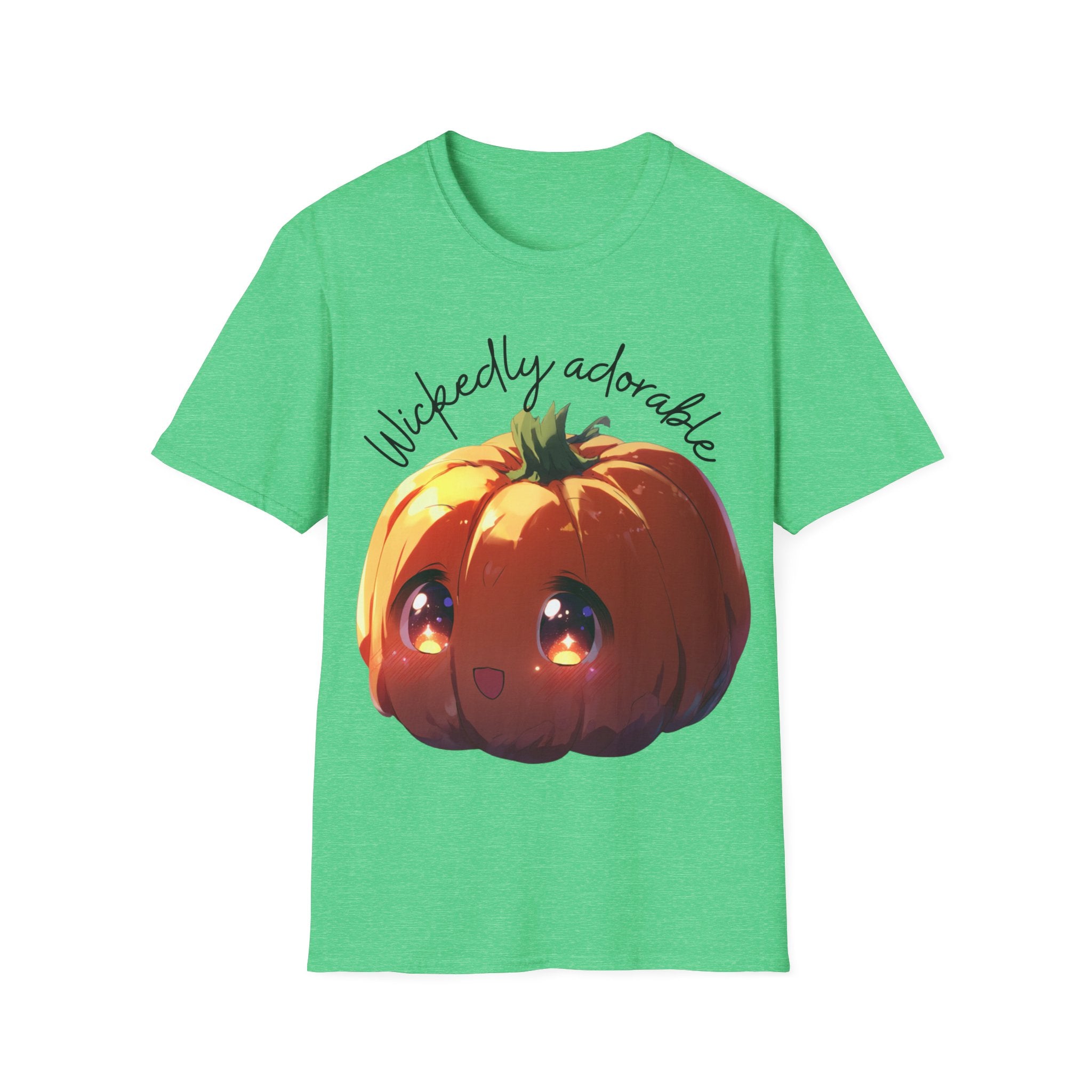 Wickedly Adorable Shirt | Cute Halloween T-Shirt | pumpkin head Graphic Tee | Spooky Season Outfit | Fall Party Topv