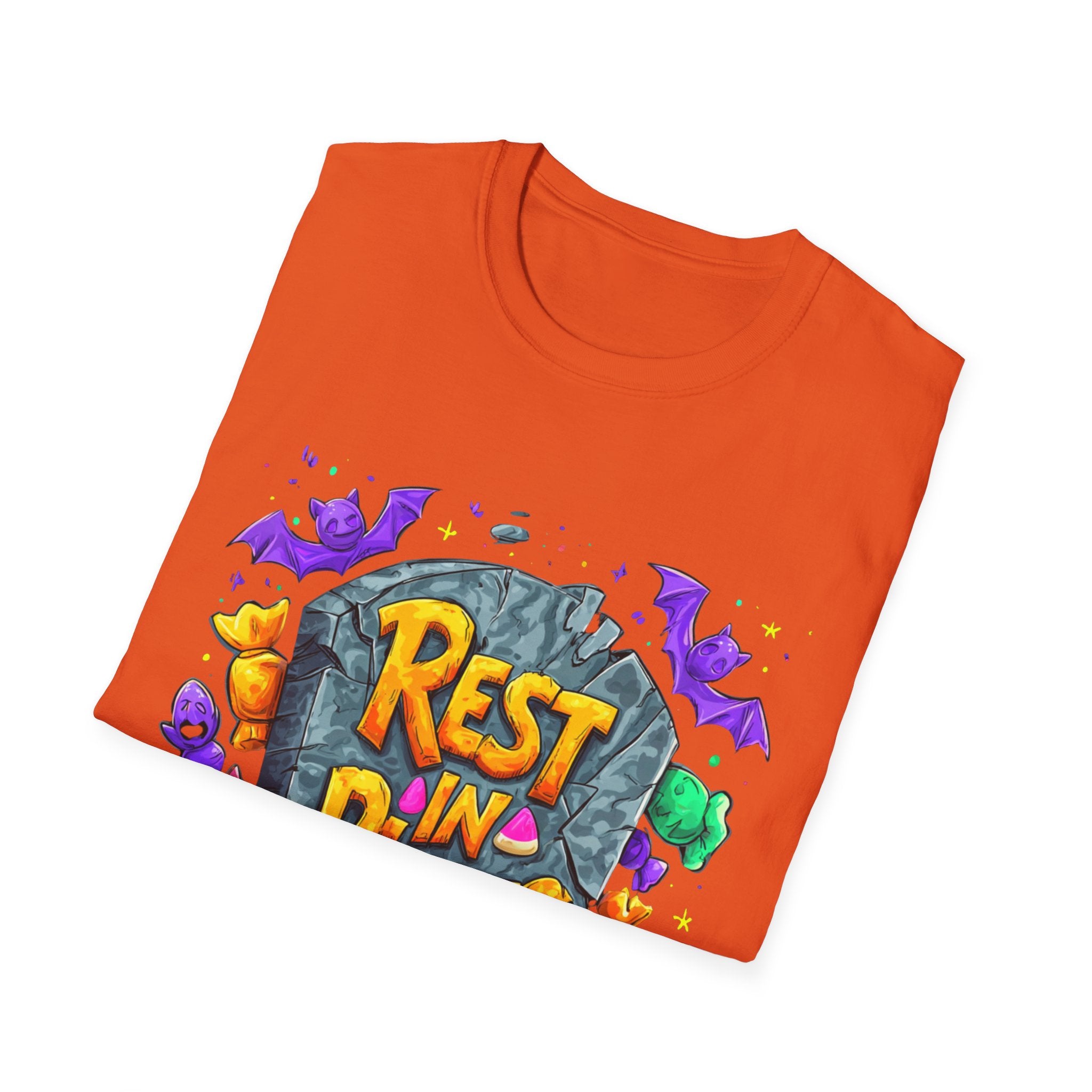 Rest in Pieces T-Shirt – Funny Halloween Graphic Tee | Unisex Cotton Softstyle Shirt