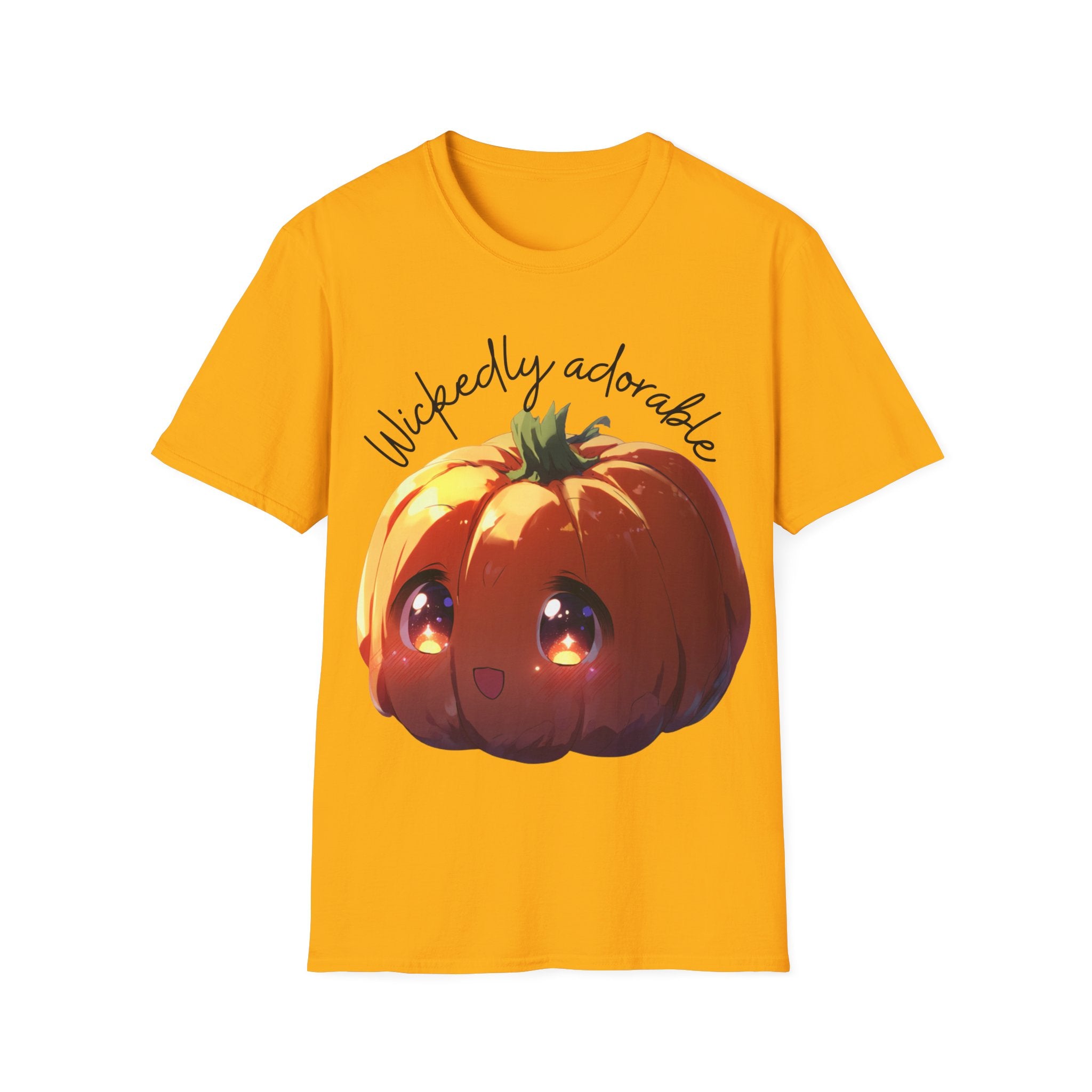 Wickedly Adorable Shirt | Cute Halloween T-Shirt | pumpkin head Graphic Tee | Spooky Season Outfit | Fall Party Topv