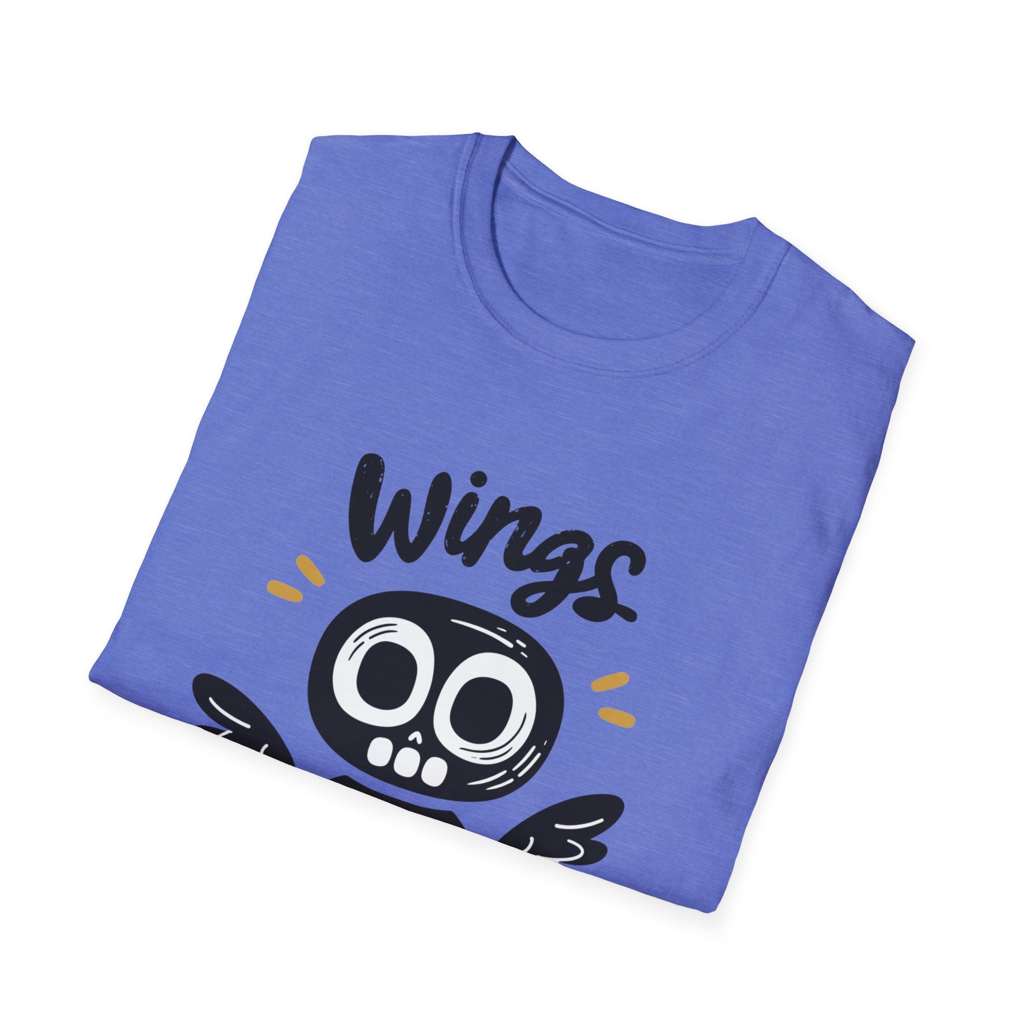 Wing Out for LOVE T-Shirt – Positive Halloween Graphic Tee | Unisex Softstyle Cotton Shirt