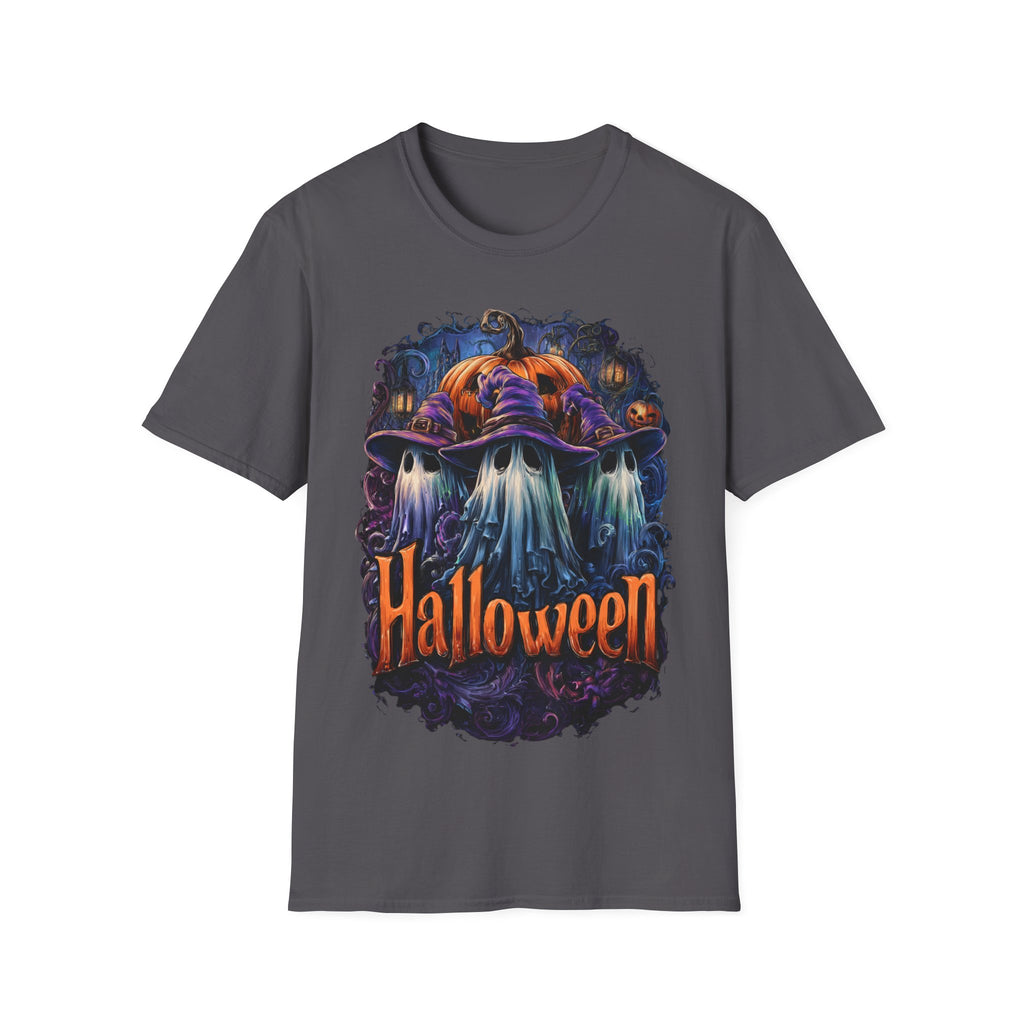 Witch Hat Ghosts Halloween Shirt – Spooky Pumpkin Ghost Tee, Cute Haunted Aesthetic Fall Graphic Tee