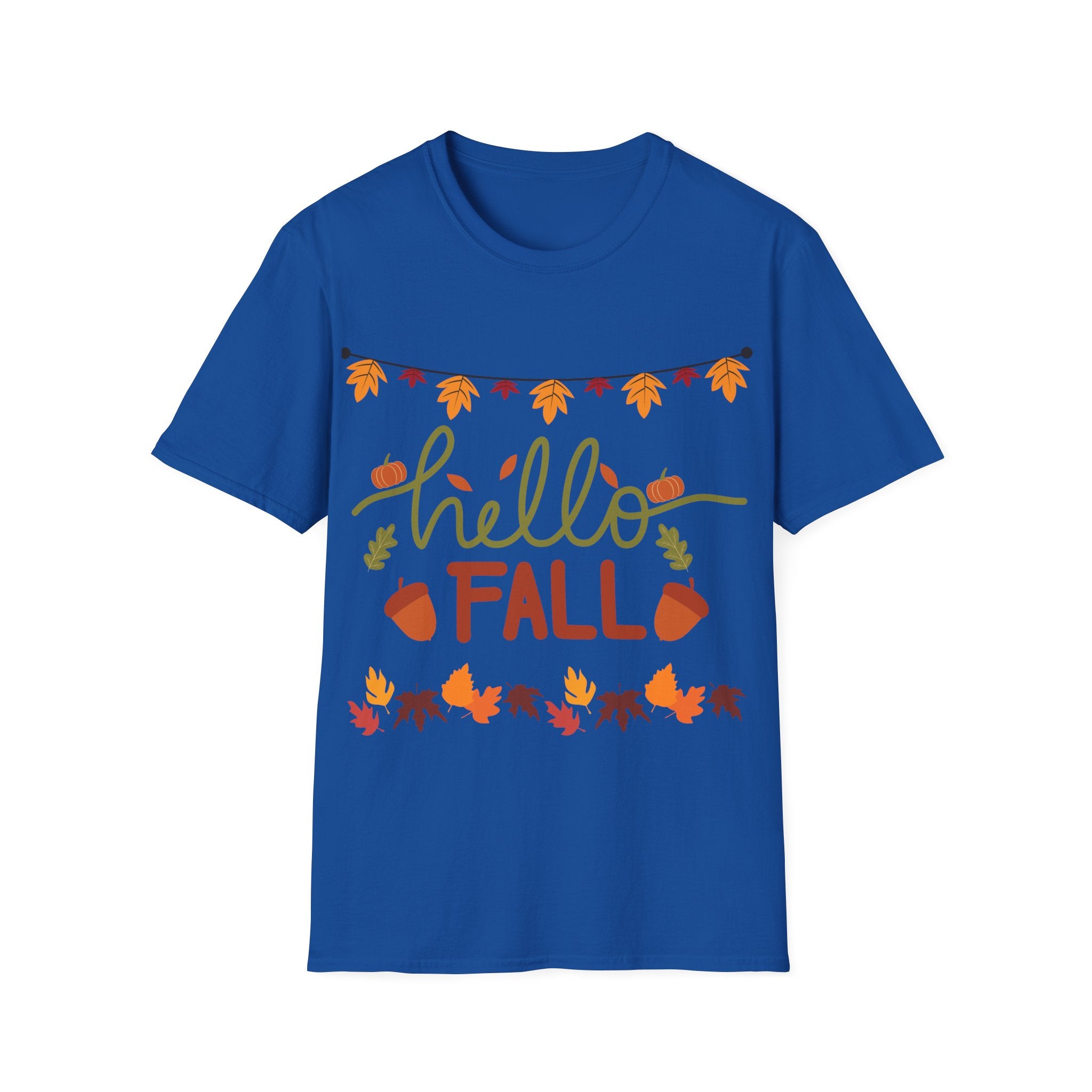 Hello Fall T-Shirt – Cute Autumn Graphic Tee | Cozy Pumpkin Season Unisex Shir