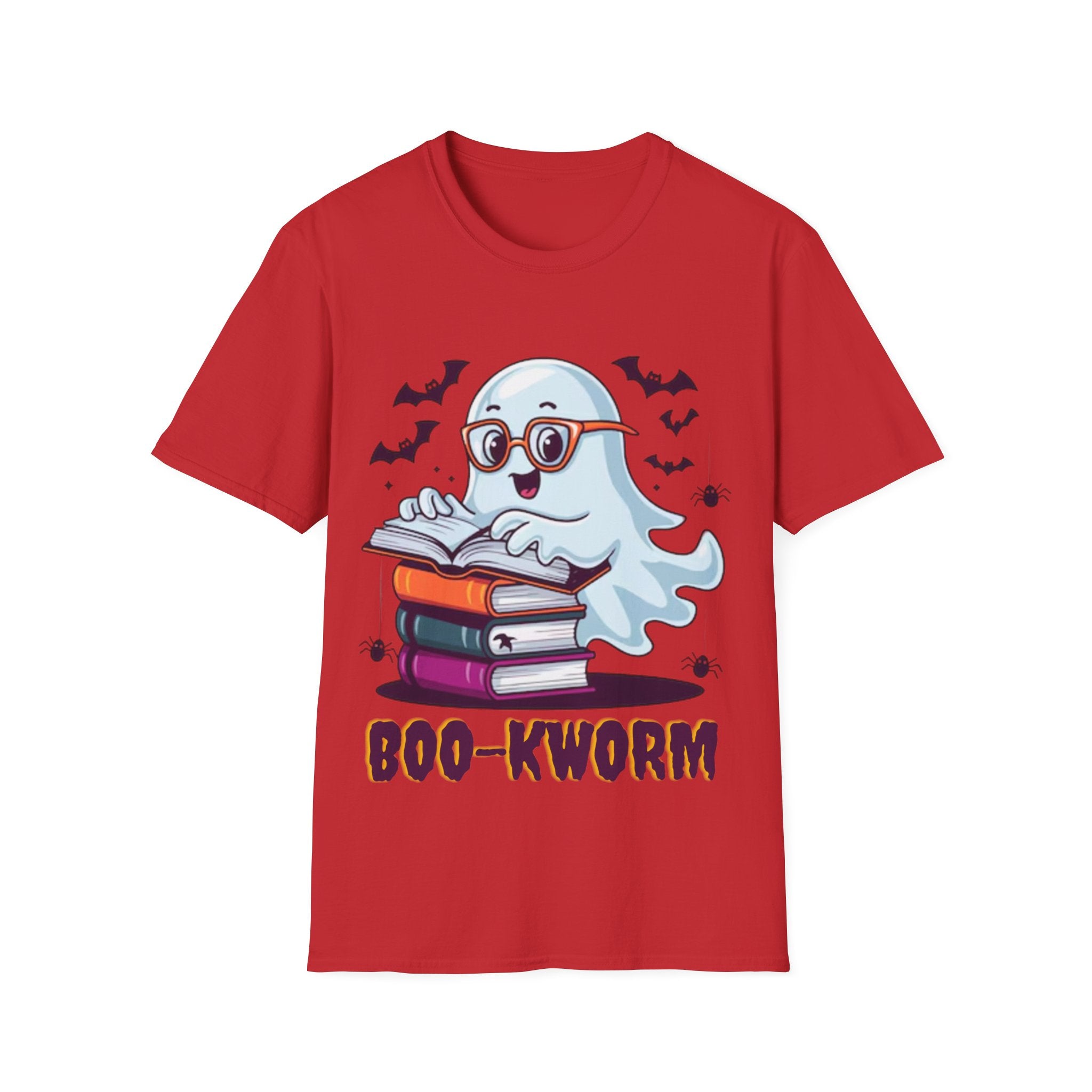 Boo-Kworm T-Shirt – Funny Halloween Book Lover Graphic Tee | Unisex Cotton Shirt